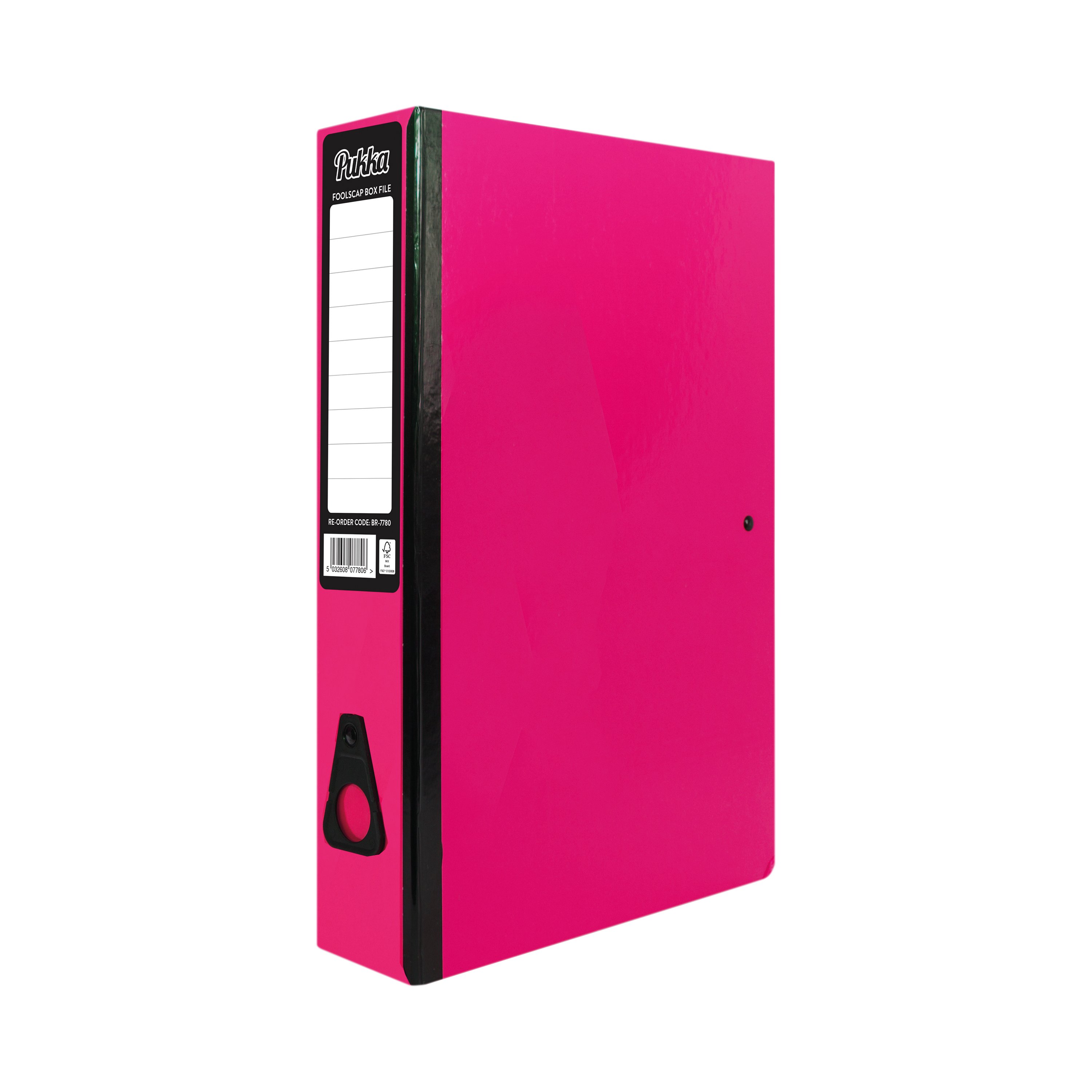 Pukka Brights Box File Foolscap Pink (10 Pack) BR-7780