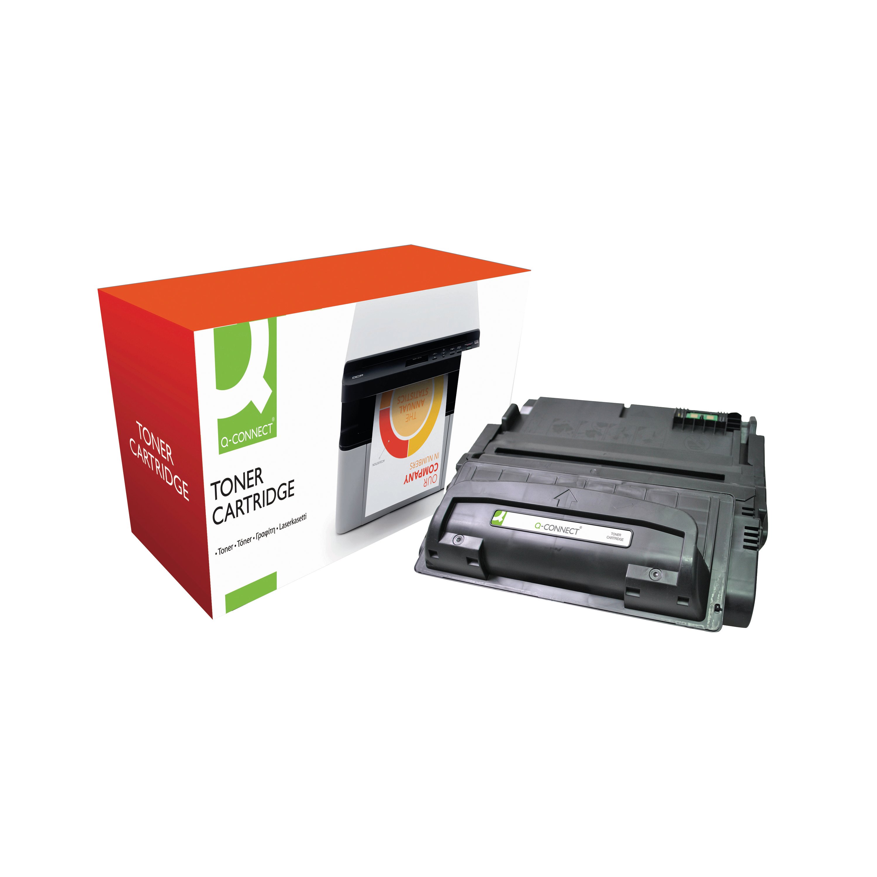 Image of Q-Connect Compatible Toner Cartridge Black For HP Q5942A Q5942A-COMP