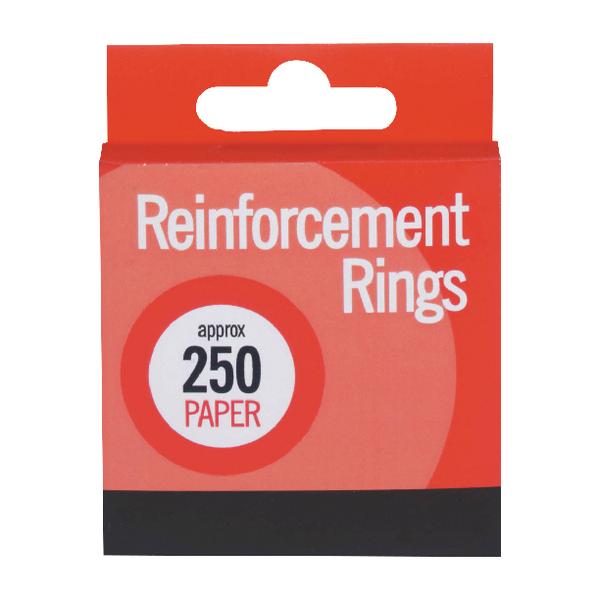 Image of County Stationery Paper Reinforcements x250 (Pack of 12) C334