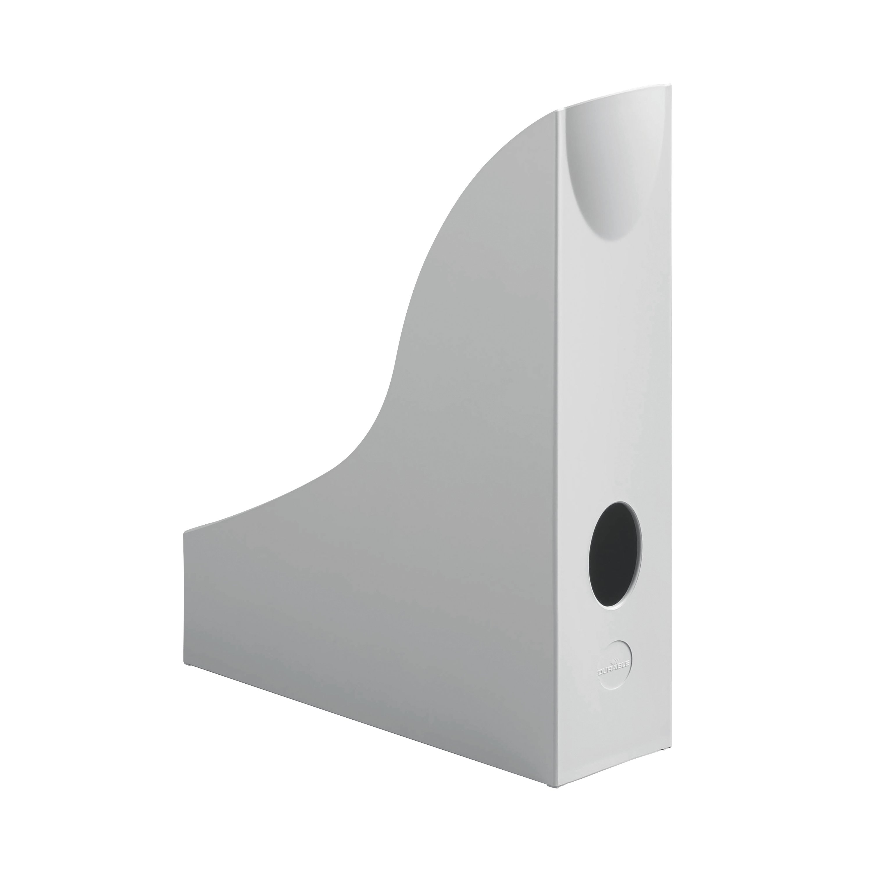 Durable ECO Recycled Plastic Magazine Rack A4 Grey 775710
