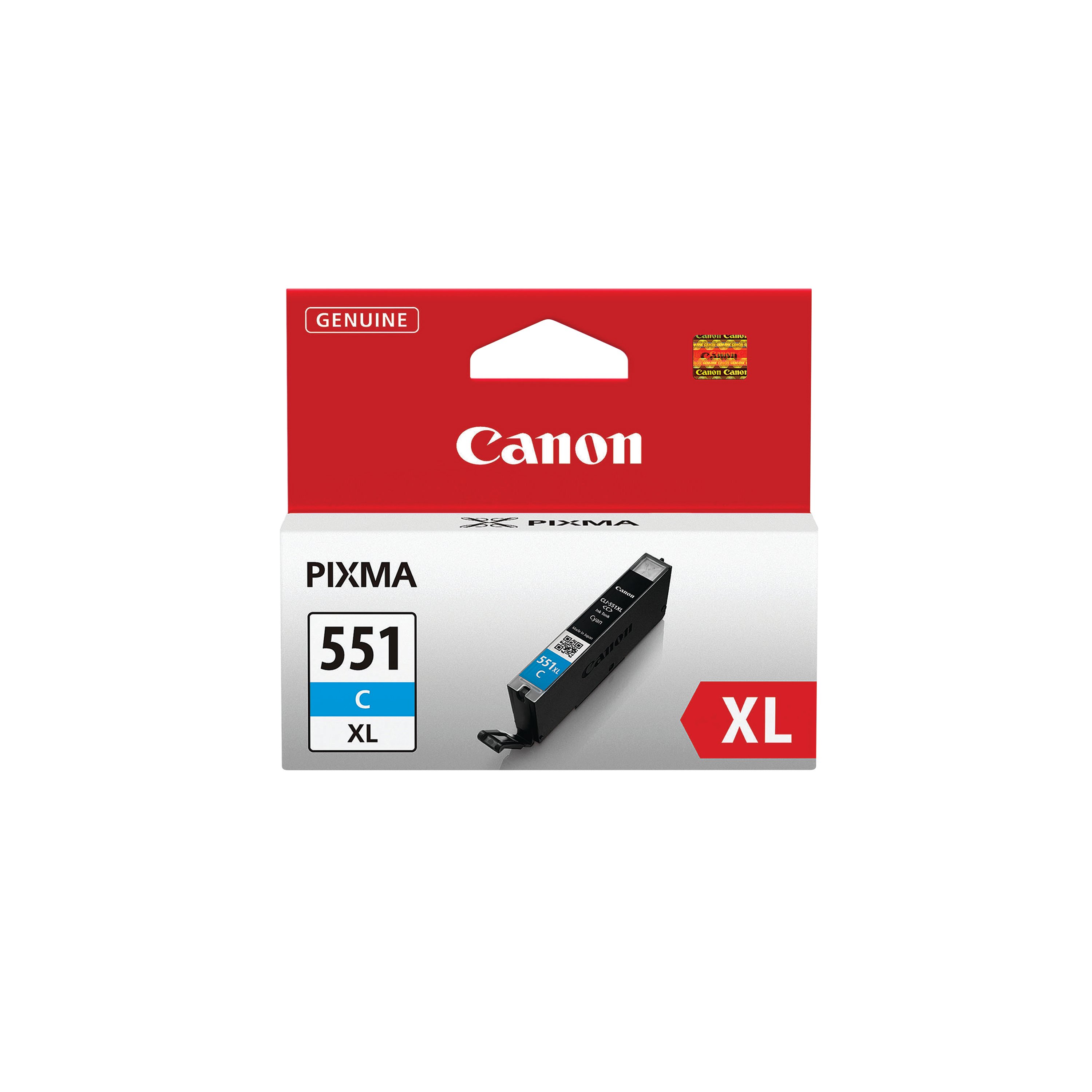 Image of Canon CLI-551C Ink Cartridge High Yield Cyan 6444B001