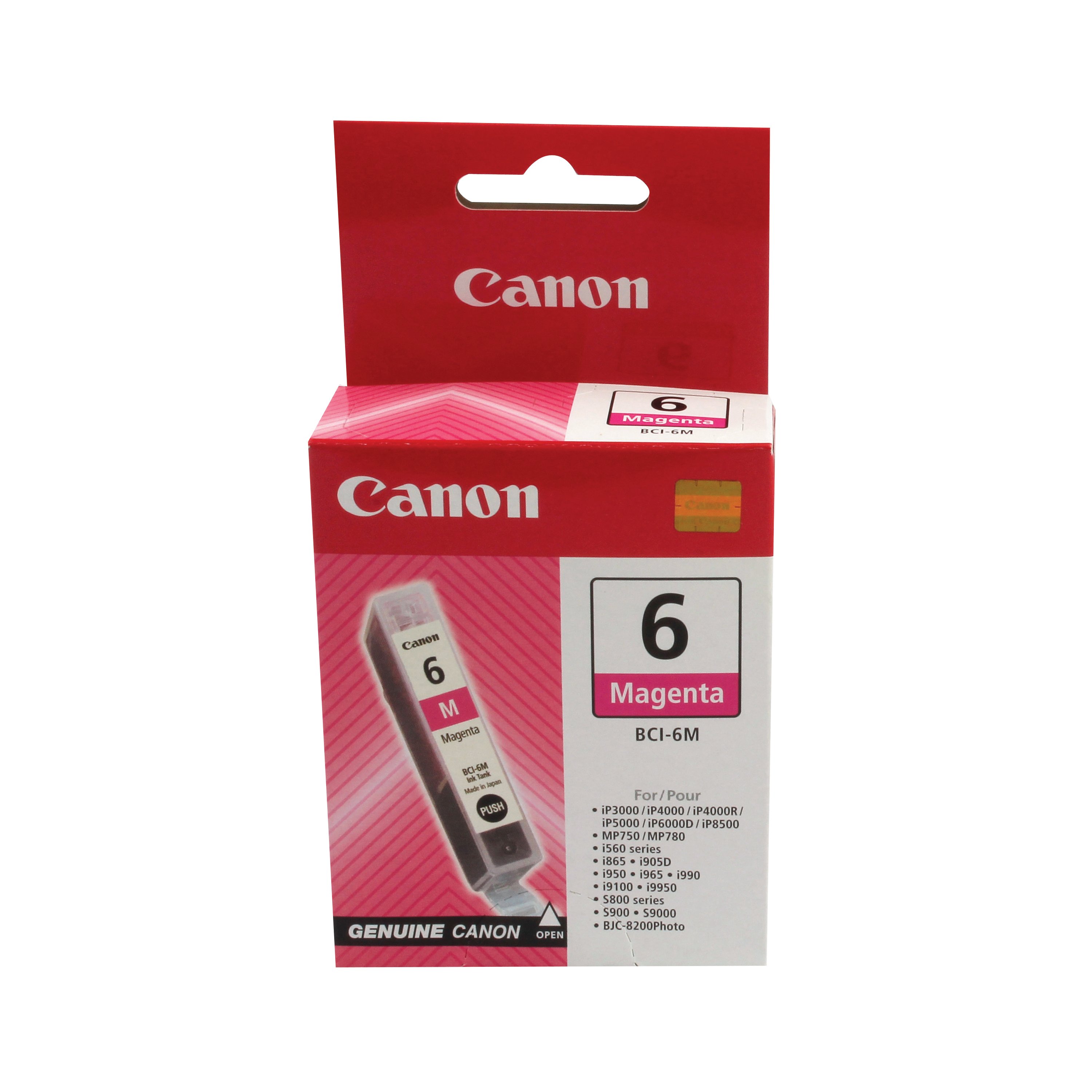 Image of Canon BCI-6M Inkjet Cartridge Magenta 4708A002