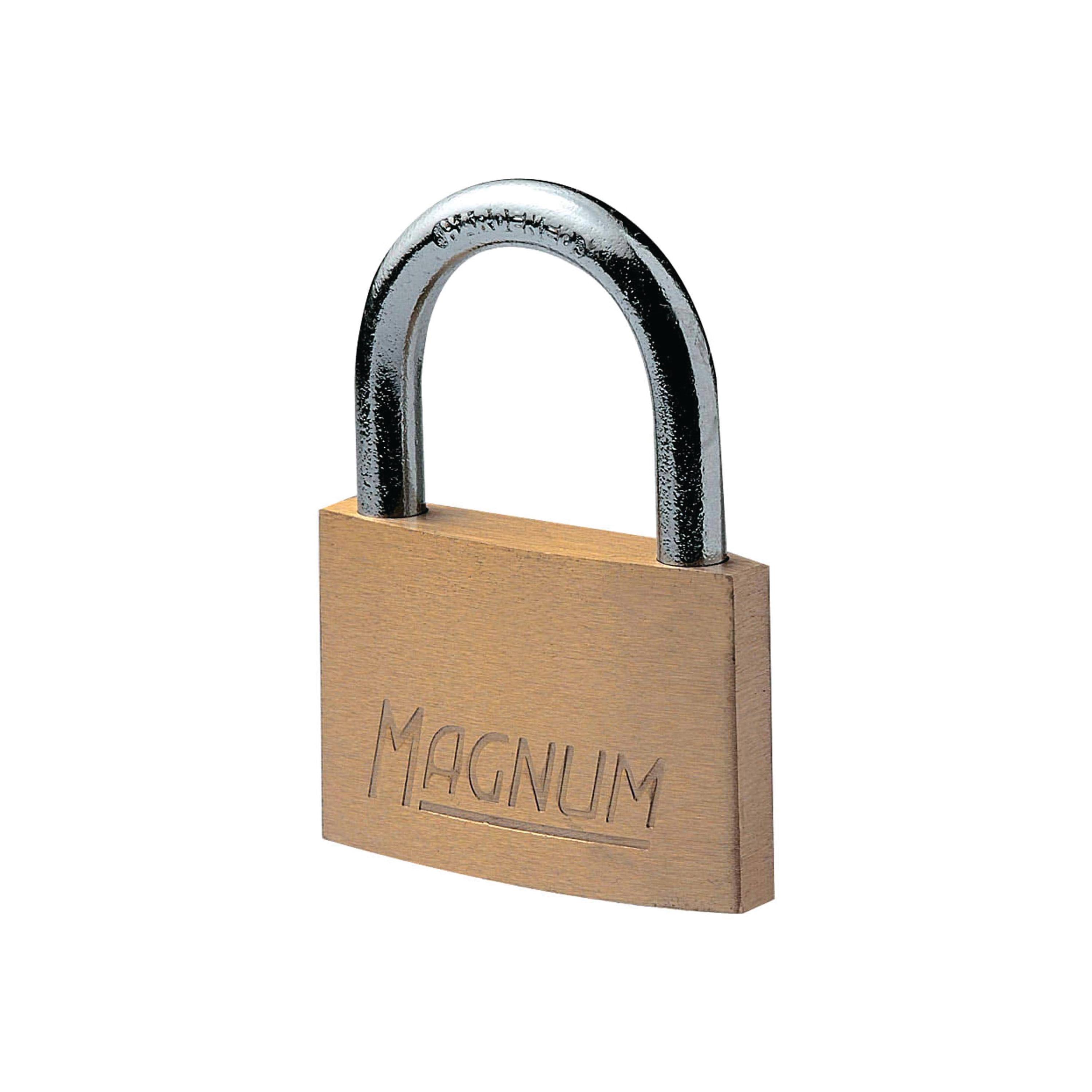 Magmu Lock Key Master Lock Magnum Padlock 30mm Solid Brass with Keys 40043