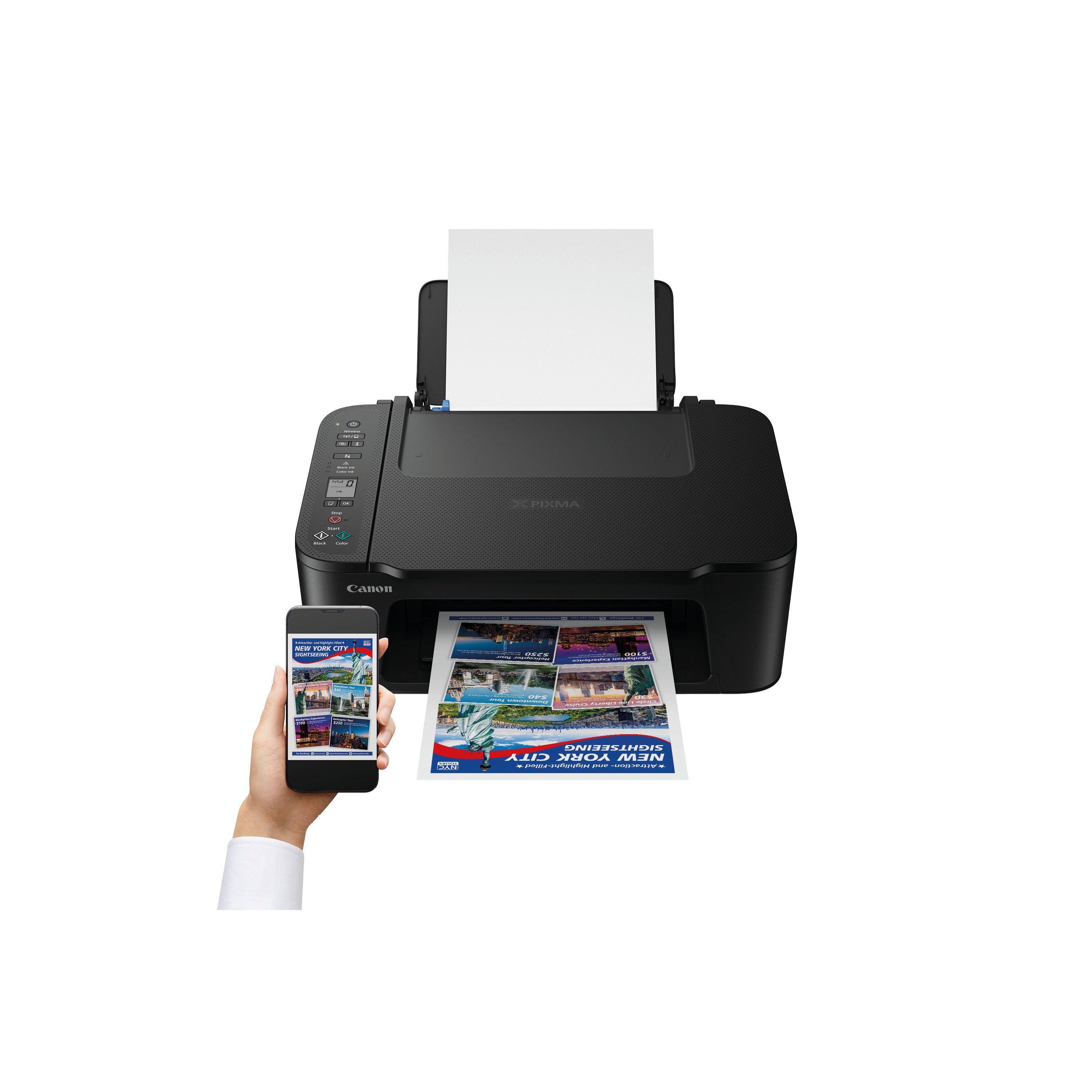 Image of Canon PIXMA TS3750i A4 3-in-1 Wireless Colour Inkjet Printer 6671C008