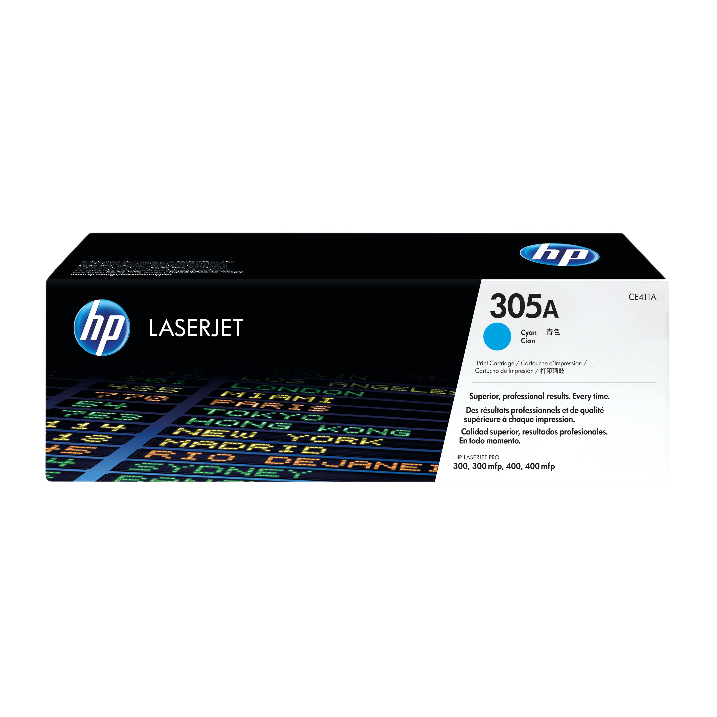 Image of HP 305A Original LaserJet Toner Cartridge Cyan CE411A