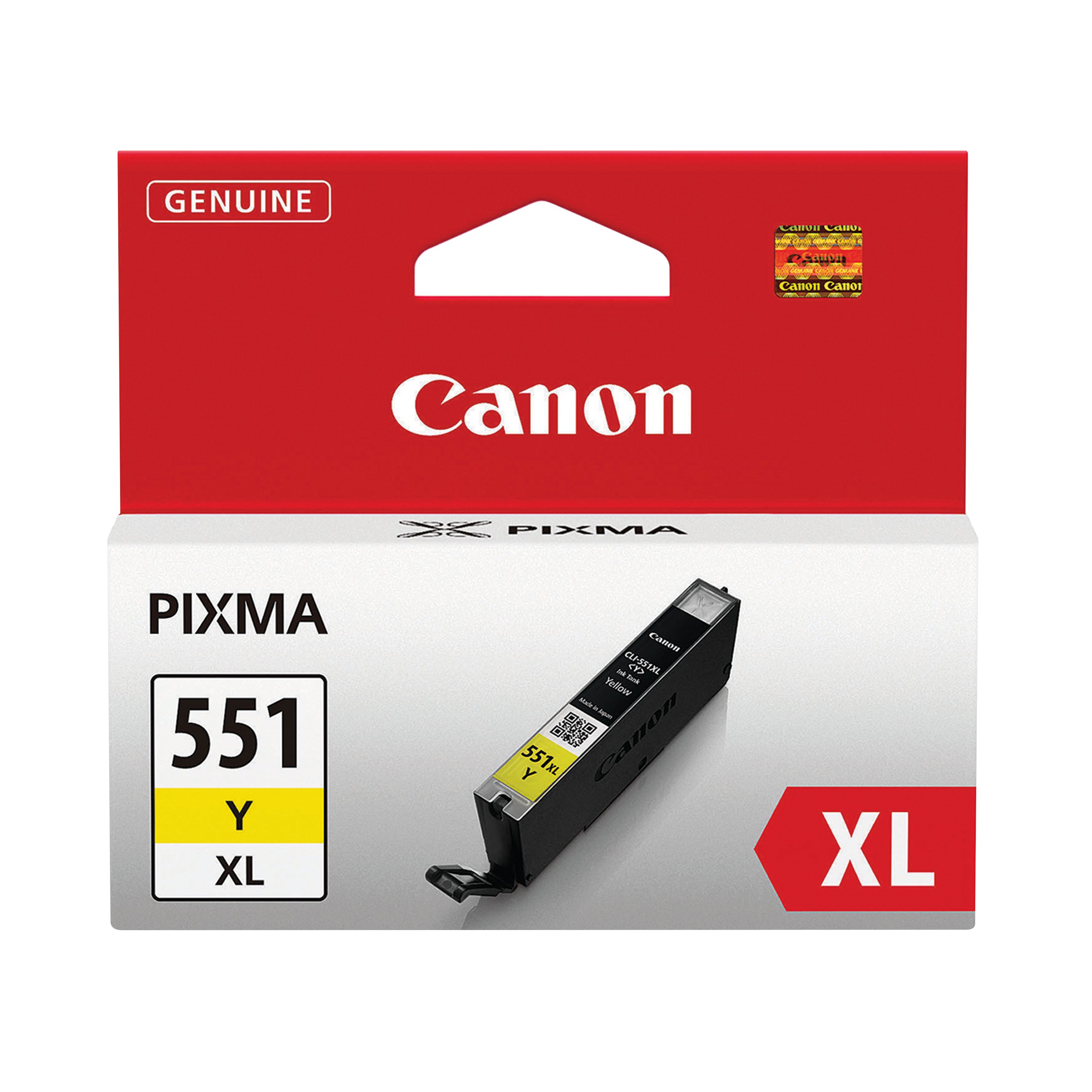 Image of Canon CLI-551XLY Ink Cartridge High Yield Yellow 6446B001