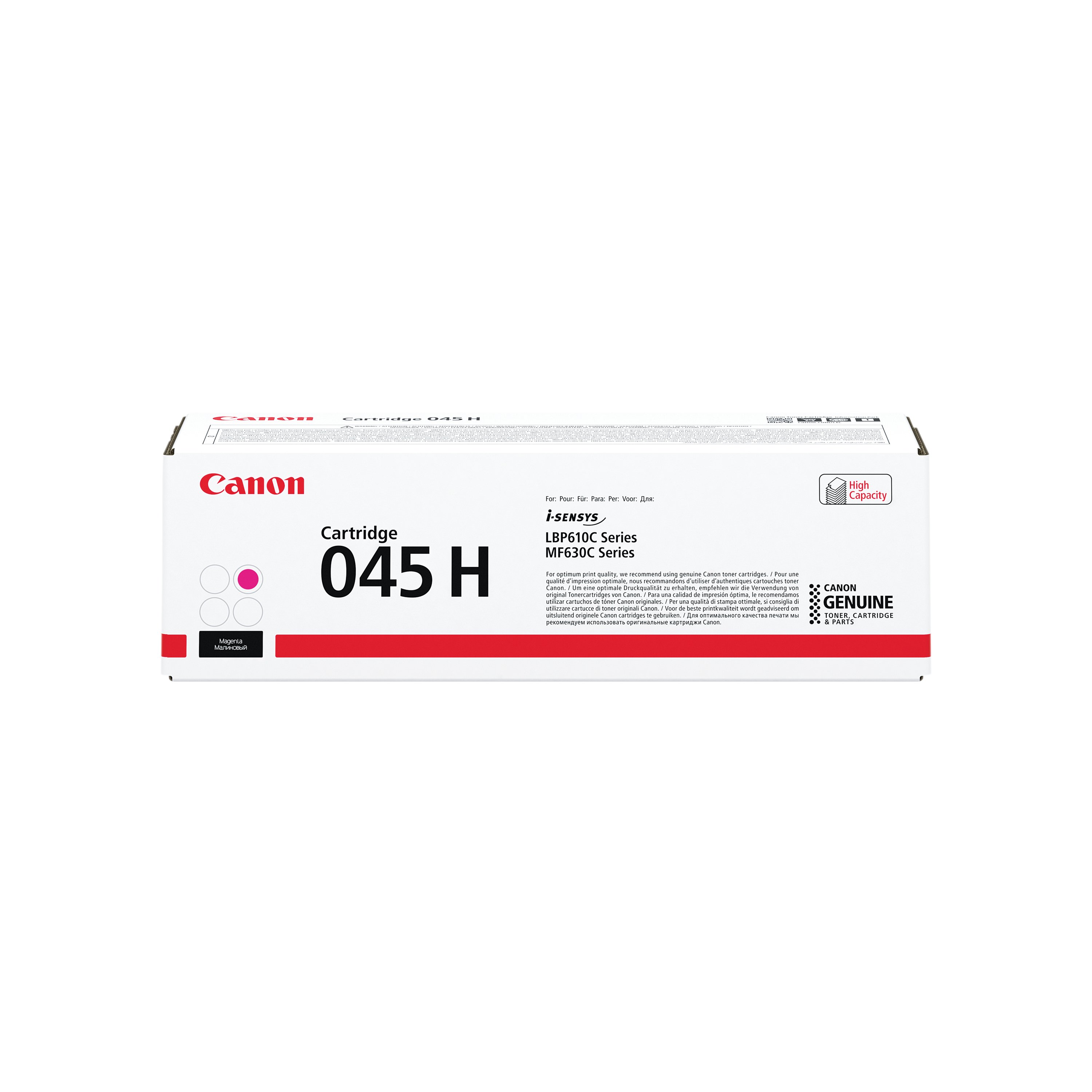 Image of Canon 045H Toner Cartridge High Yield Magenta 1244C002