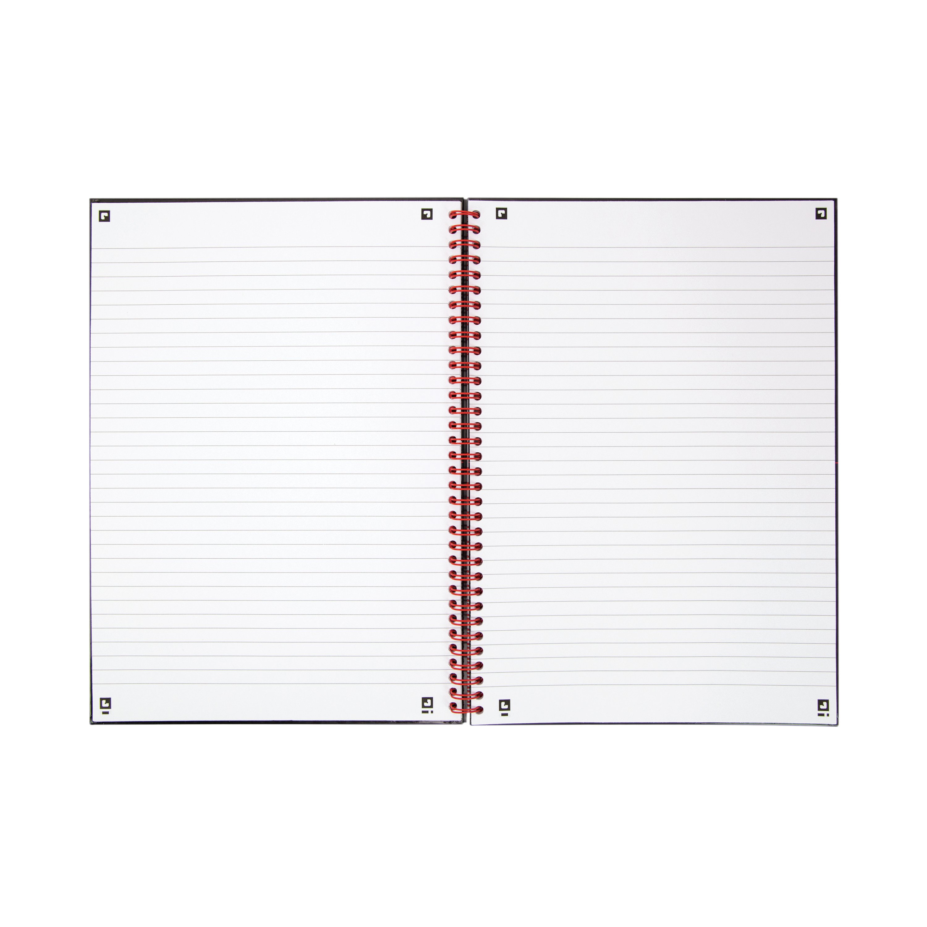 Black n' Red Wirebound Ruled Perforated Hardback Notebook A4 (Pack of 5 ...