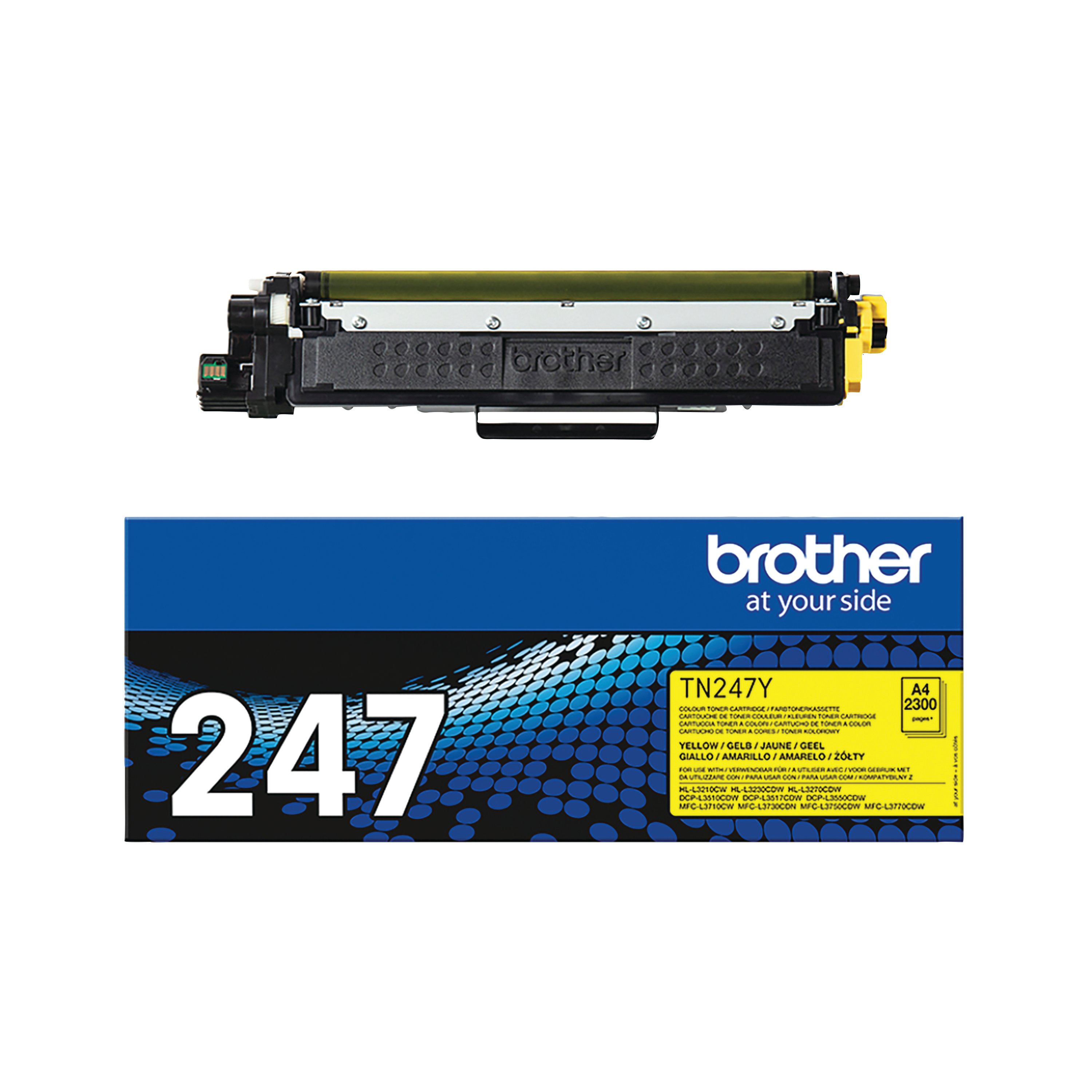 Image of Brother TN-247Y Toner Cartridge High Yield Yellow TN247Y