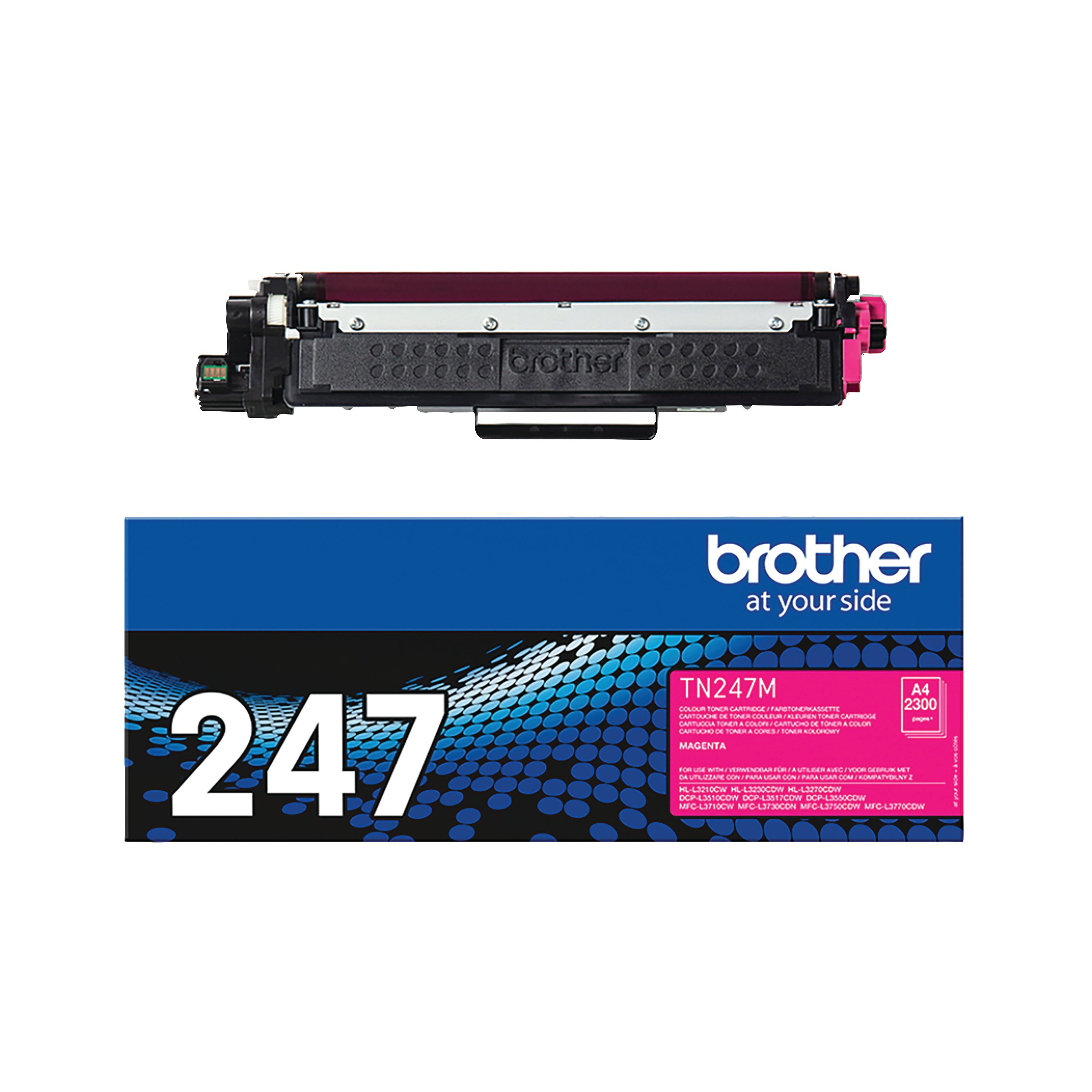 Image of Brother TN-247M Toner Cartridge High Yield Magenta TN247M