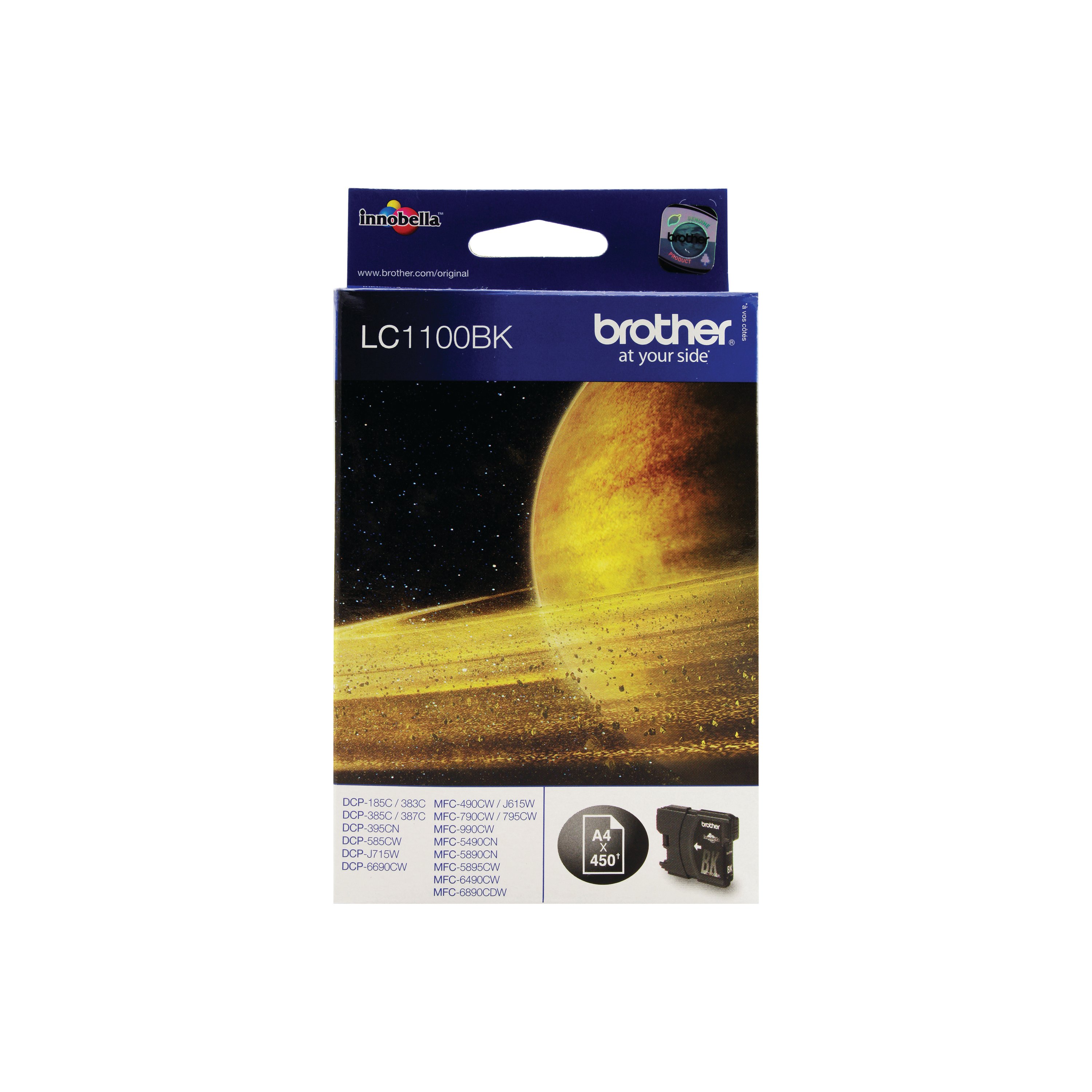 Image of Brother LC1100BK Inkjet Cartridge Black LC1100BK