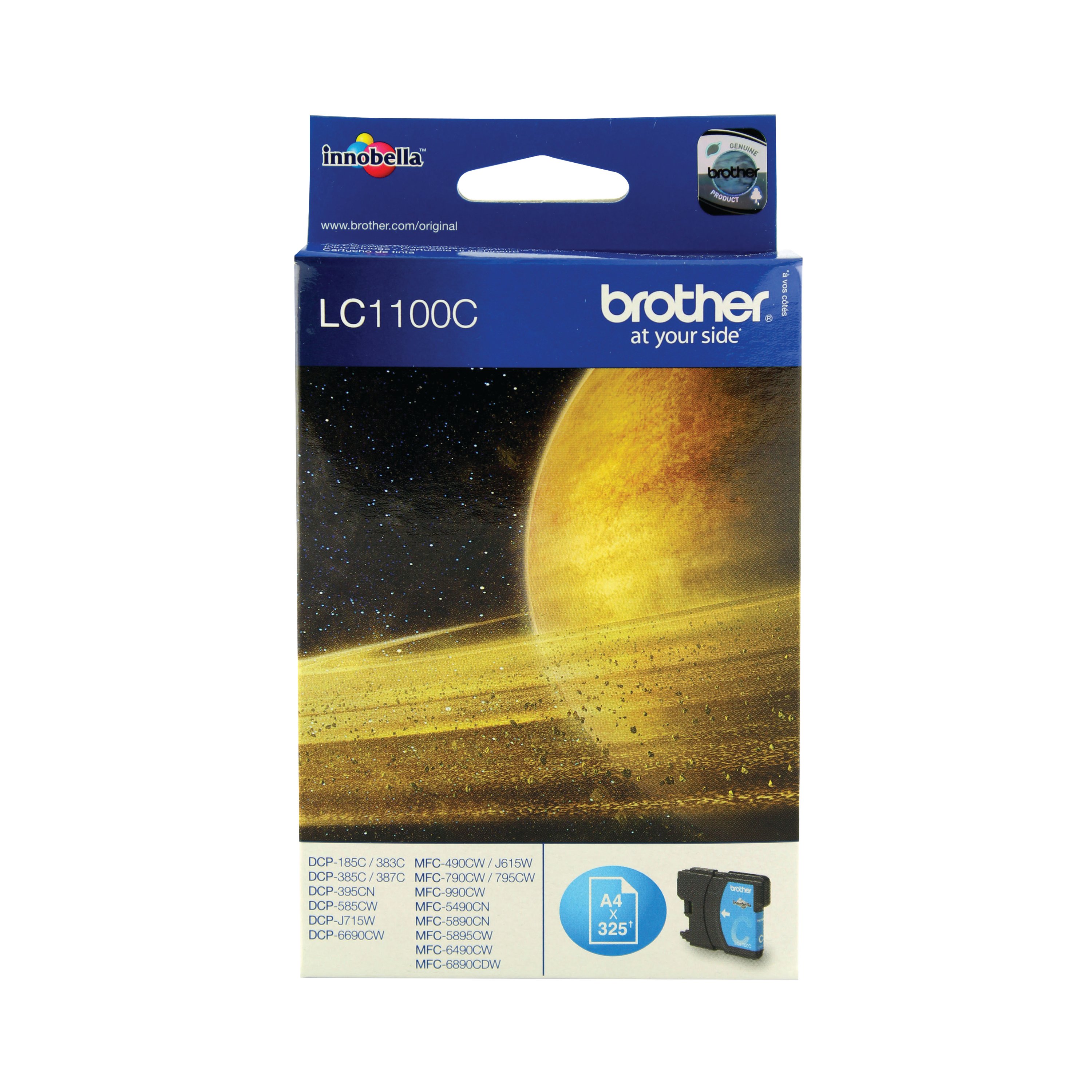 Image of Brother LC1100C Inkjet Cartridge Cyan LC1100C