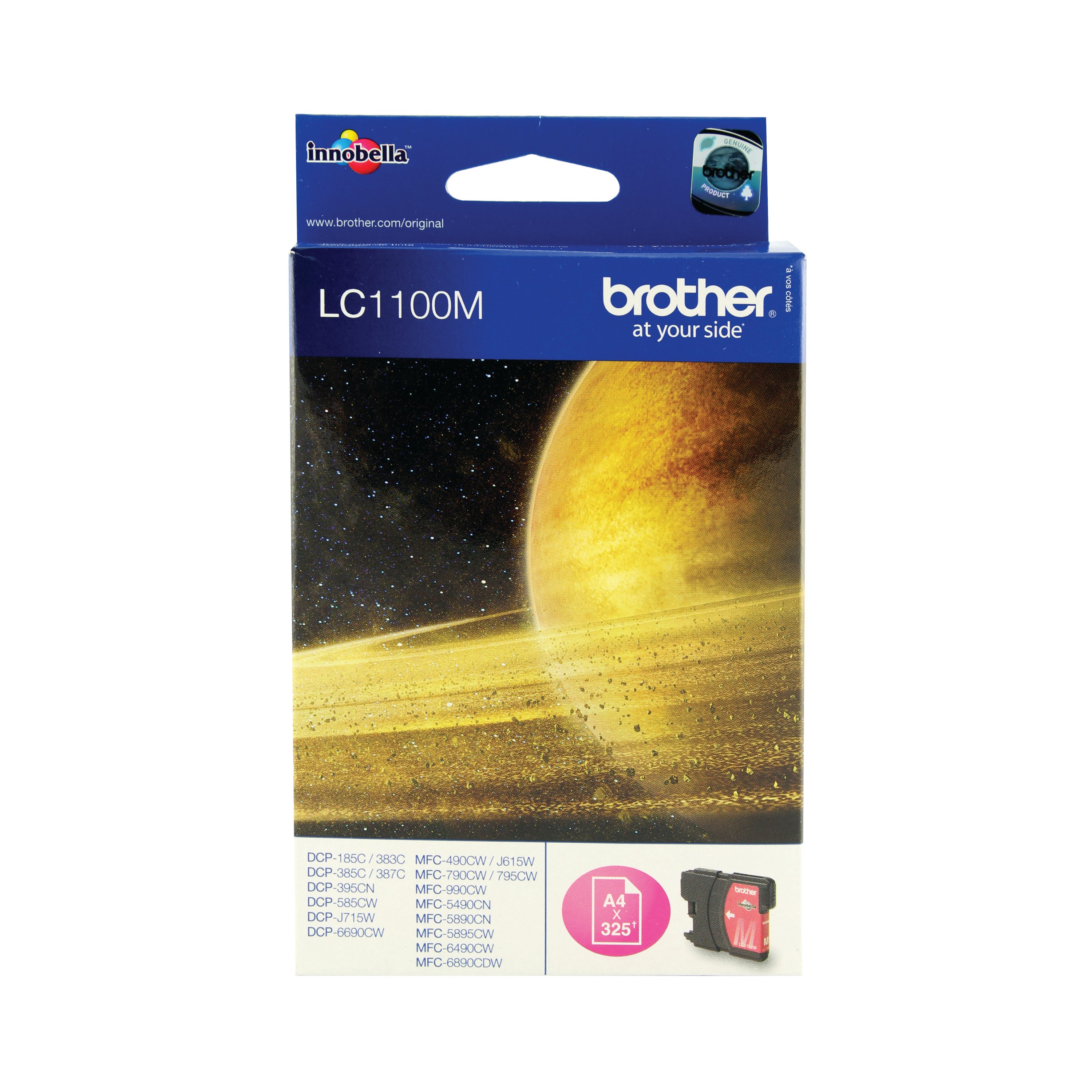 Image of Brother LC1100M Inkjet Cartridge Magenta LC1100M