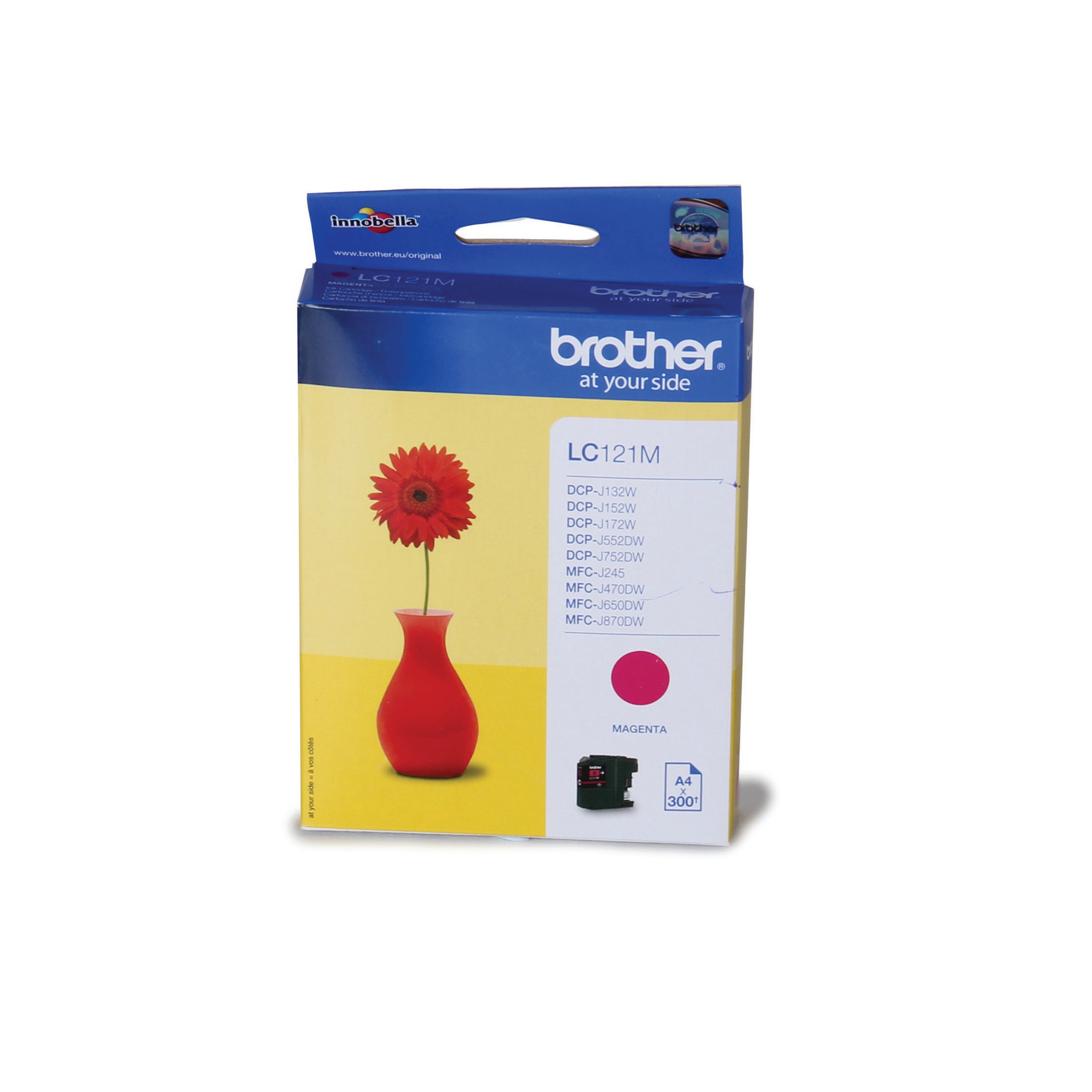 Image of Brother LC121M Inkjet Cartridge Magenta LC121M