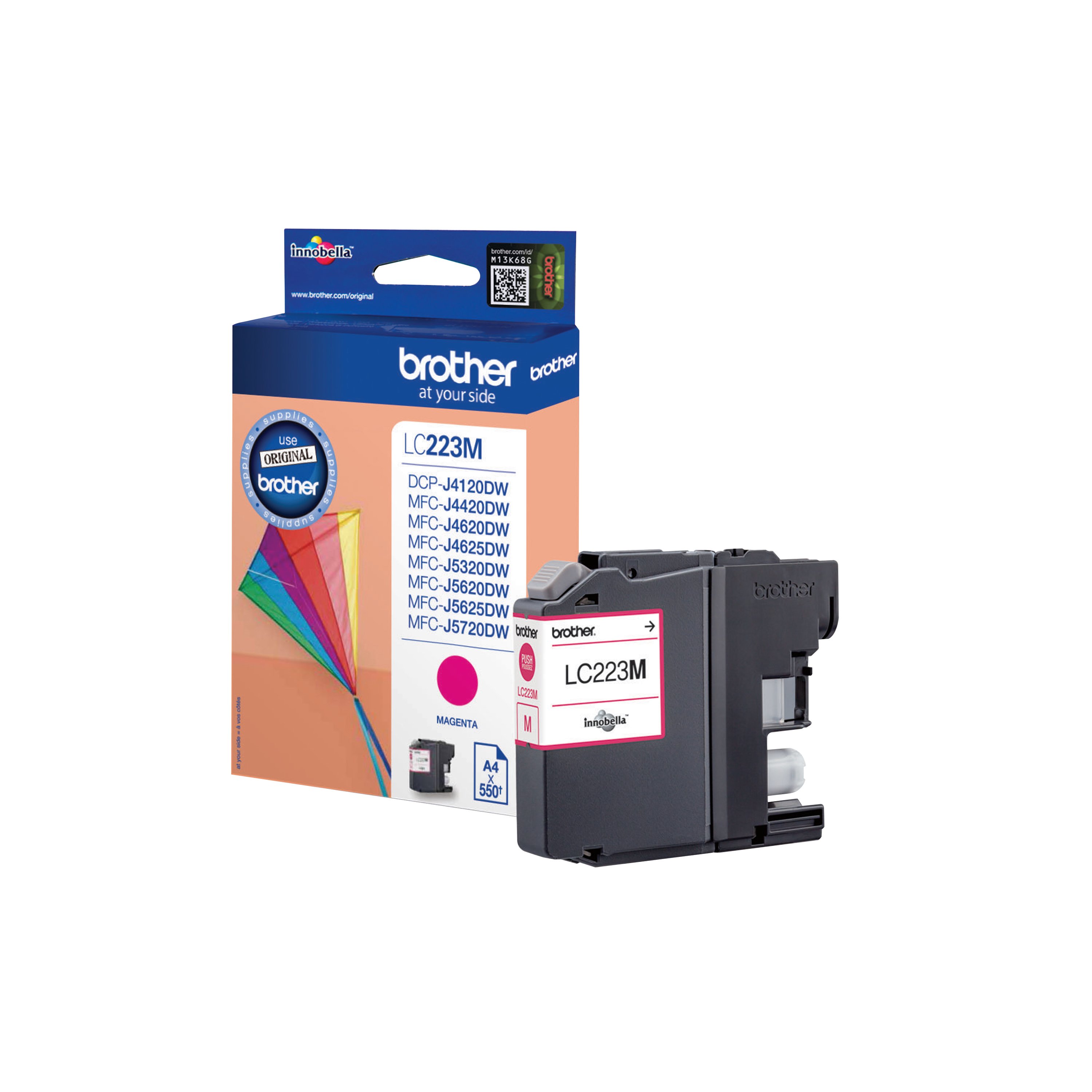 Image of Brother LC223M Inkjet Cartridge Magenta LC223M