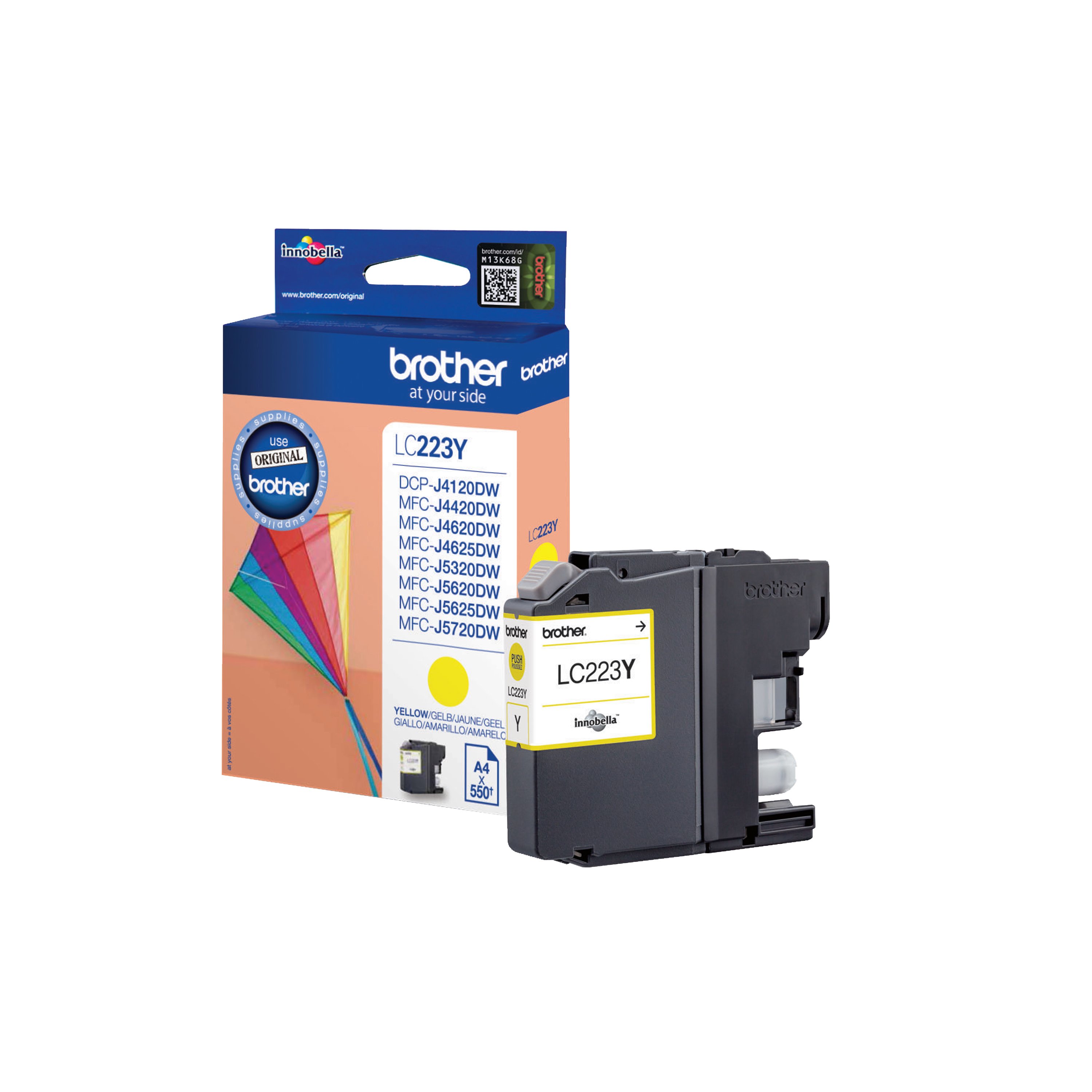 Image of Brother LC223Y Inkjet Cartridge Yellow LC223Y