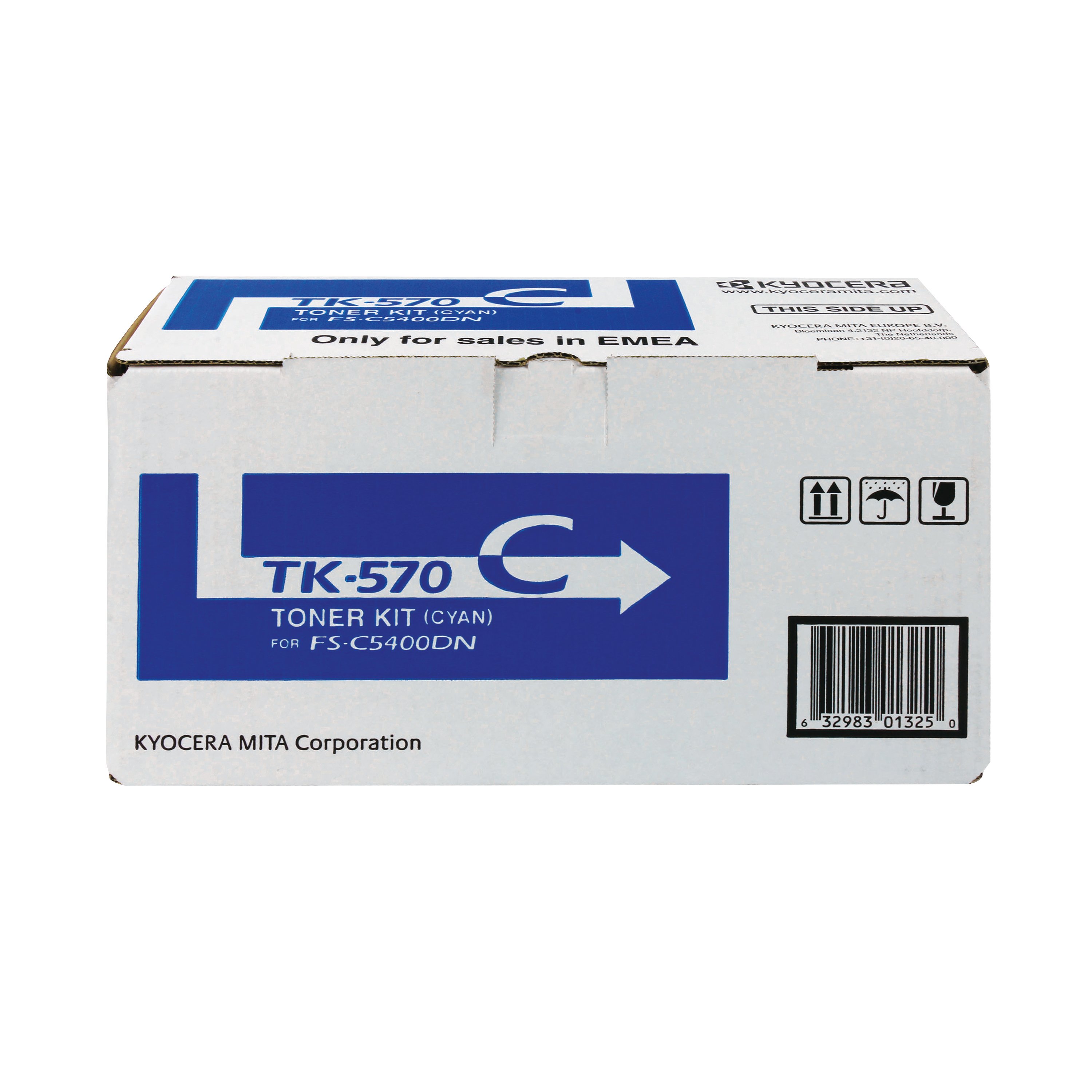 Image of Kyocera TK-570C Toner Cartridge Cyan 1T02HGCEU0