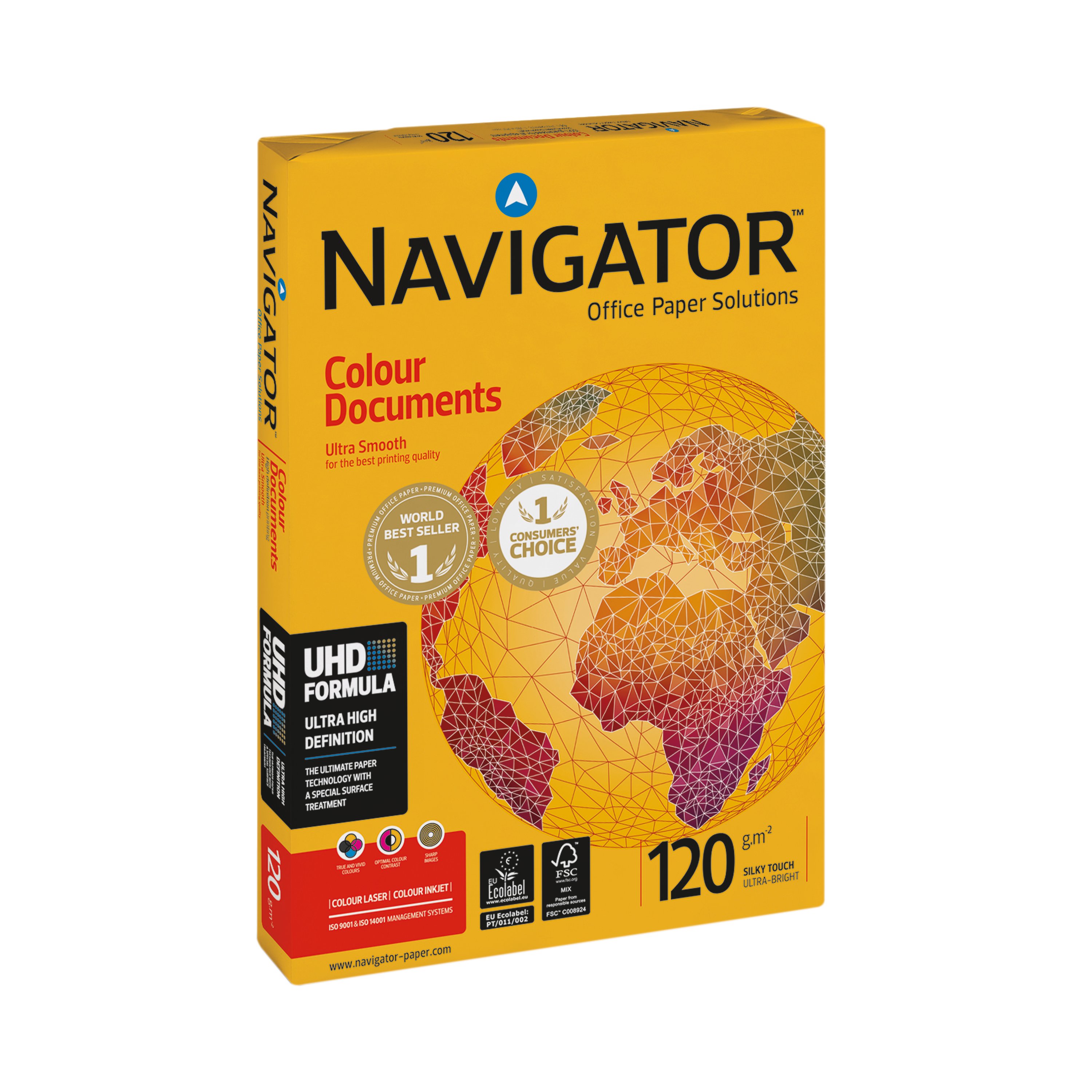 Image of Navigator Colour Documents A4 Paper 120gsm (250 Pack) NAVA4120