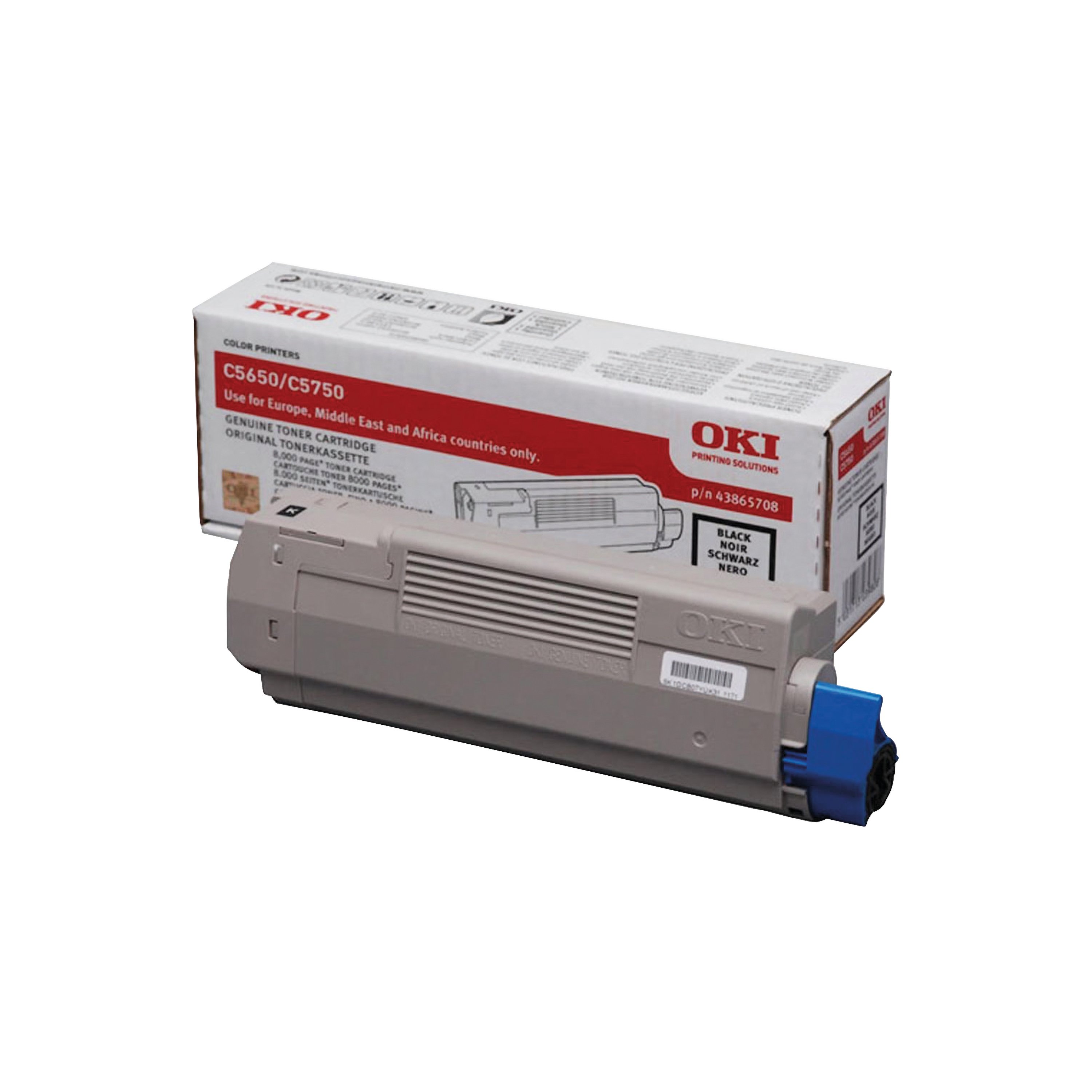 Image of Oki C5650 8K Toner Cartridge High Yield Black 43865708