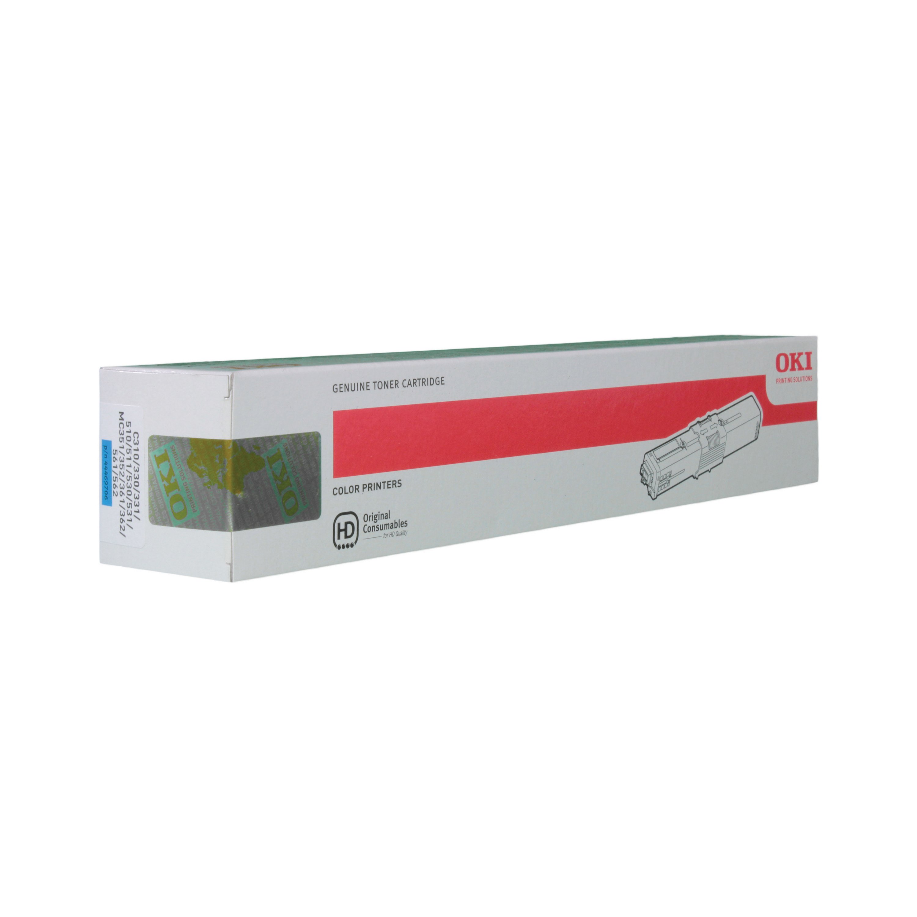 Image of Oki C310 2K Toner Cartridge Cyan 44469706