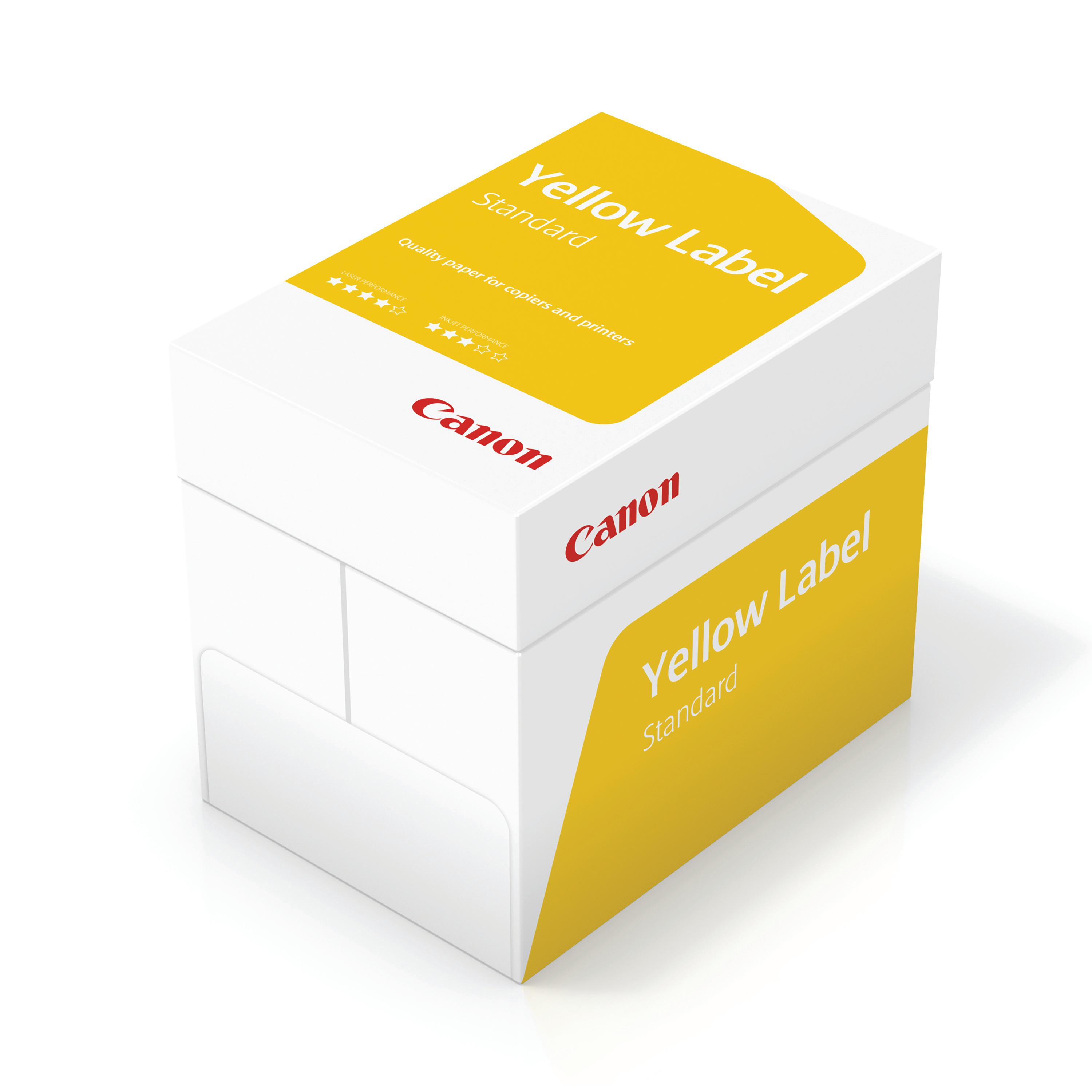 Image of Canon Yellow Label Standard ECF A4 Paper 80gsm White (2500 Pack) 97003515