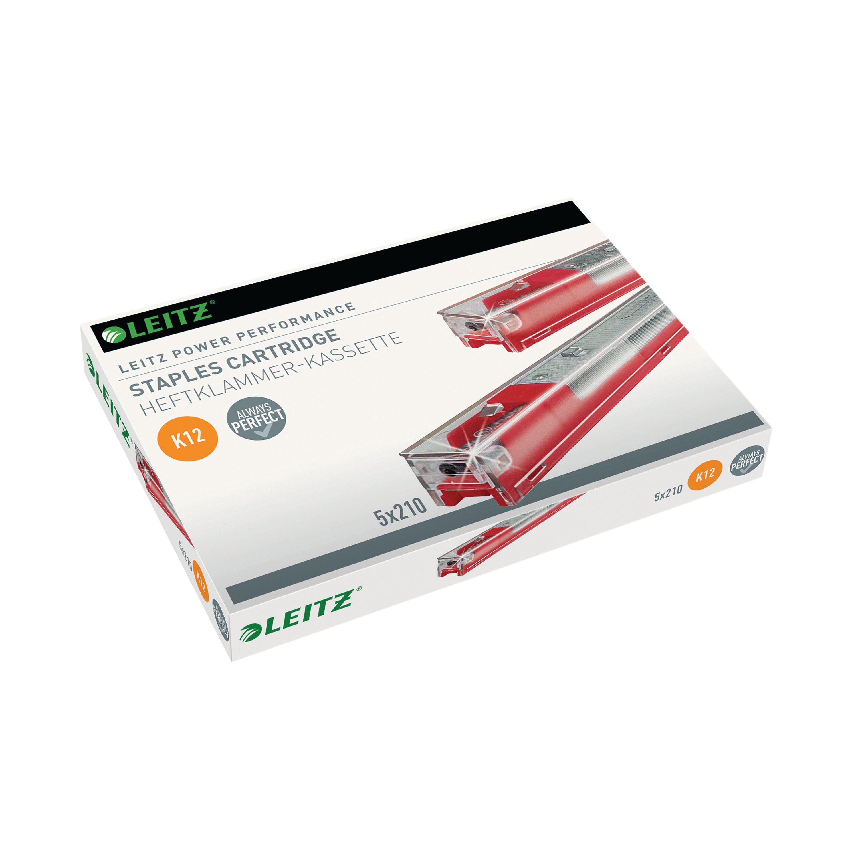 Staplered Leitz Red Heavy Duty Staple Cartridge Pack of 5 55940000