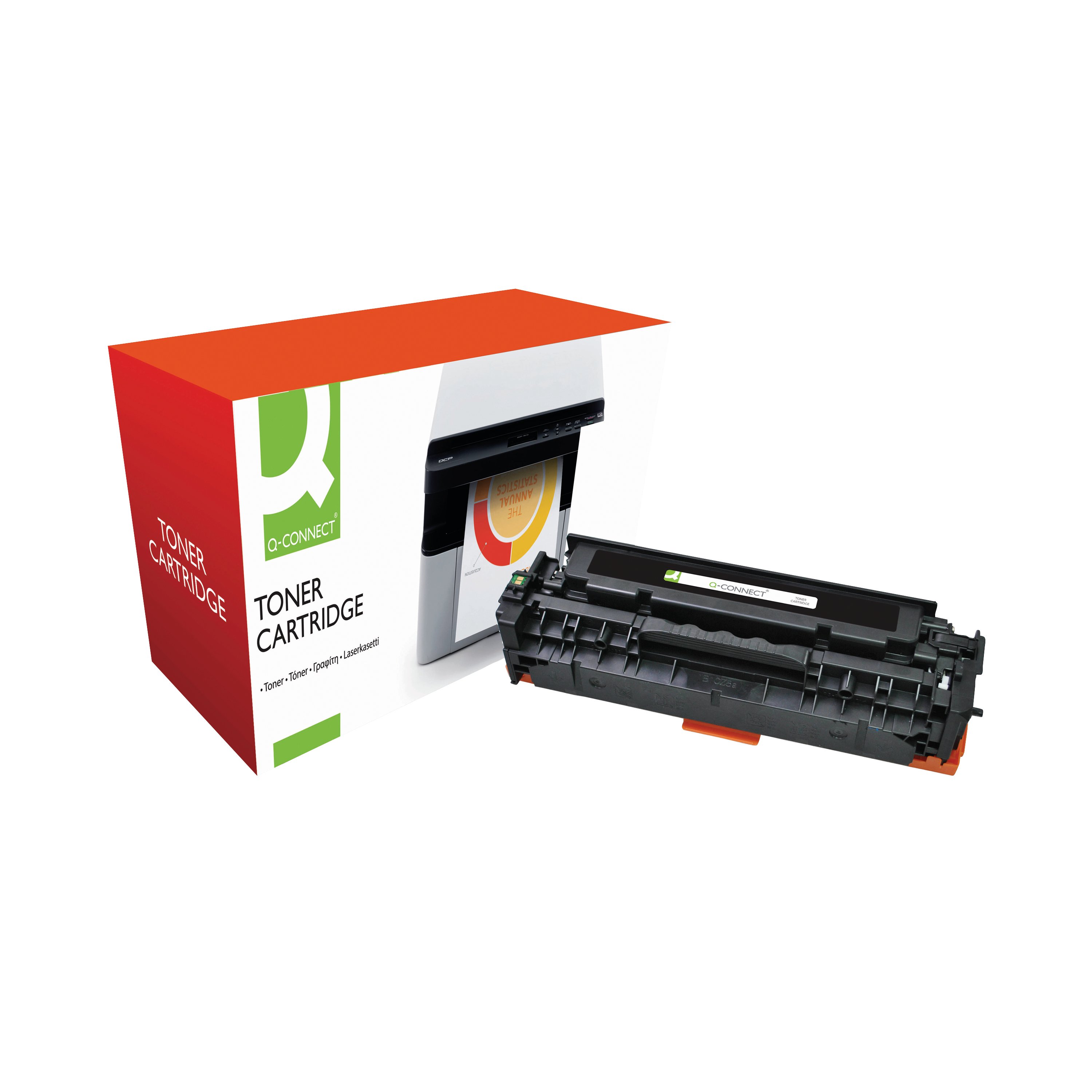 Image of Q-Connect Compatible Toner Cartridge Black For HP CE410A CE410A-COMP