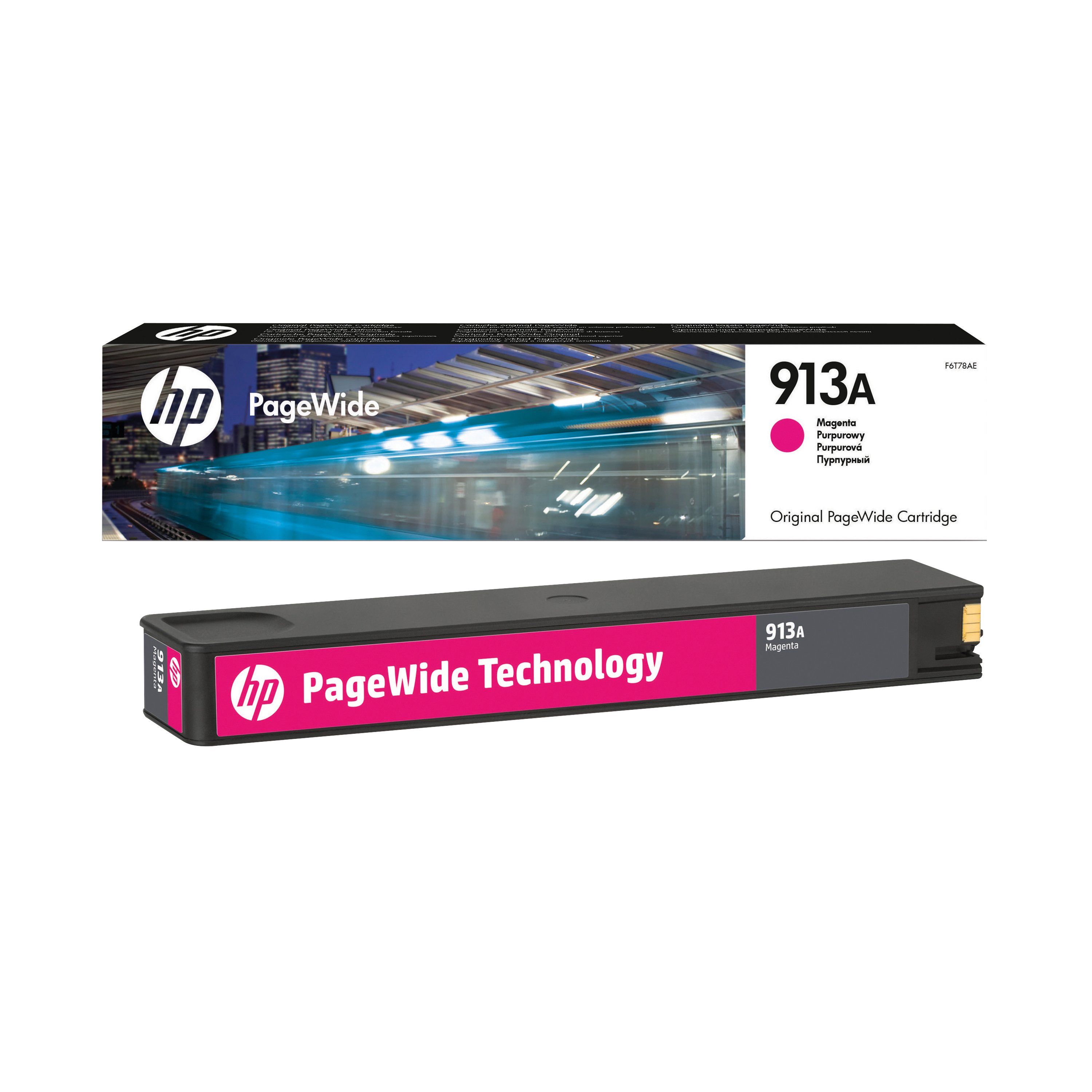 Image of HP 913A Original PageWide Cartridge Magenta F6T78AE