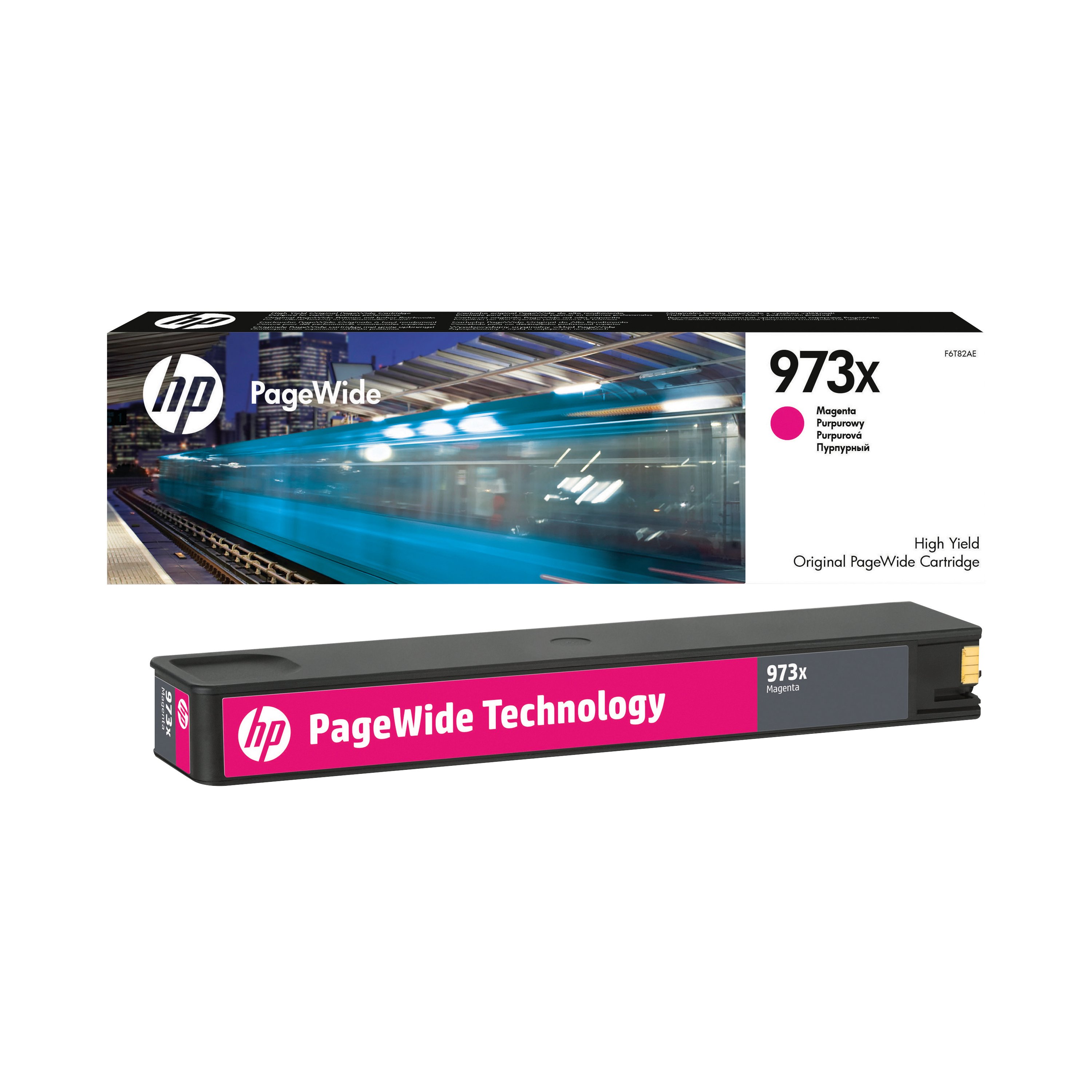 Image of HP 973X Original PageWide Cartridge High Yield Magenta F6T82AE