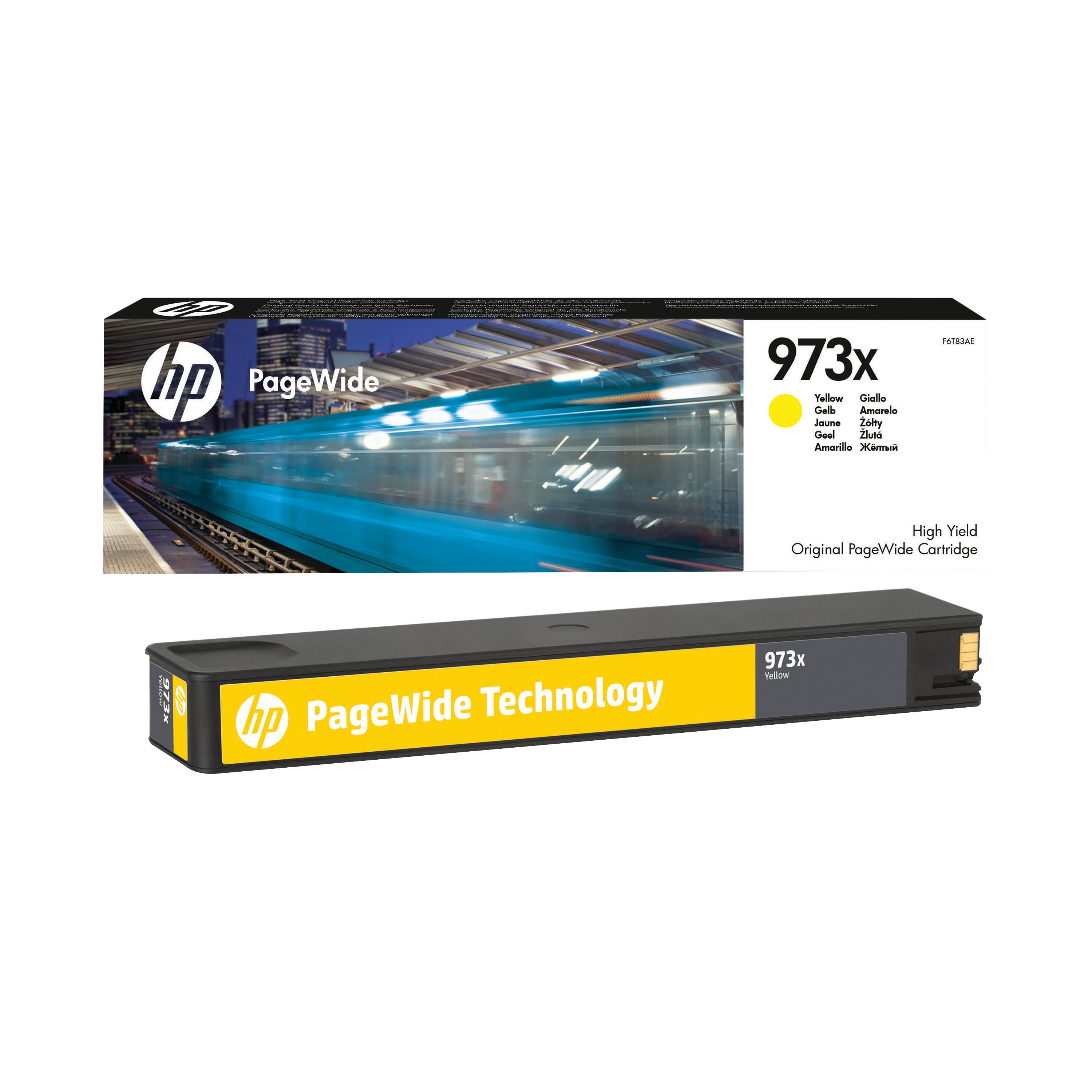 Image of HP 973X Original PageWide Cartridge High Yield Yellow F6T83AE