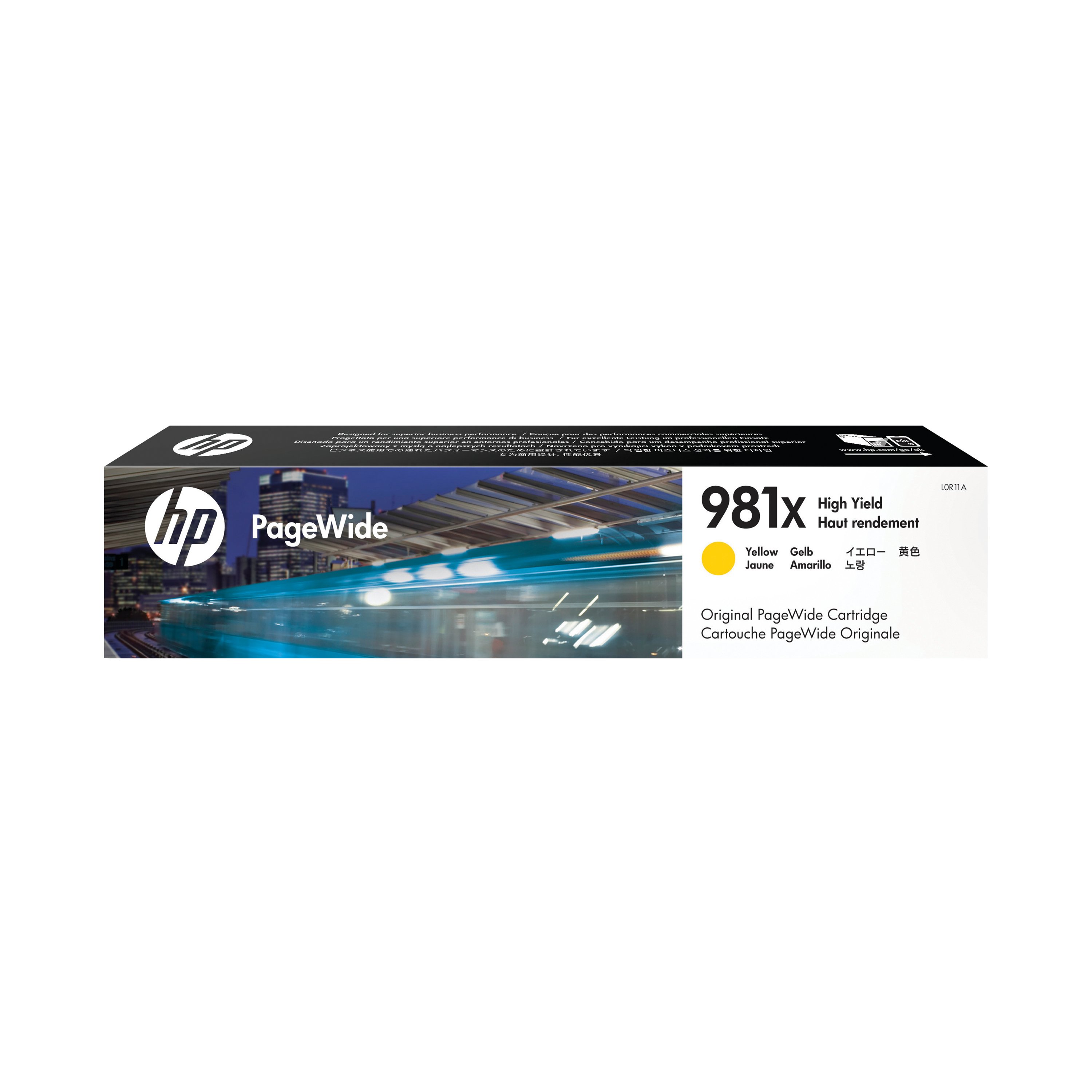 Image of HP 981X Original PageWide Cartridge High Yield Yellow L0R11A