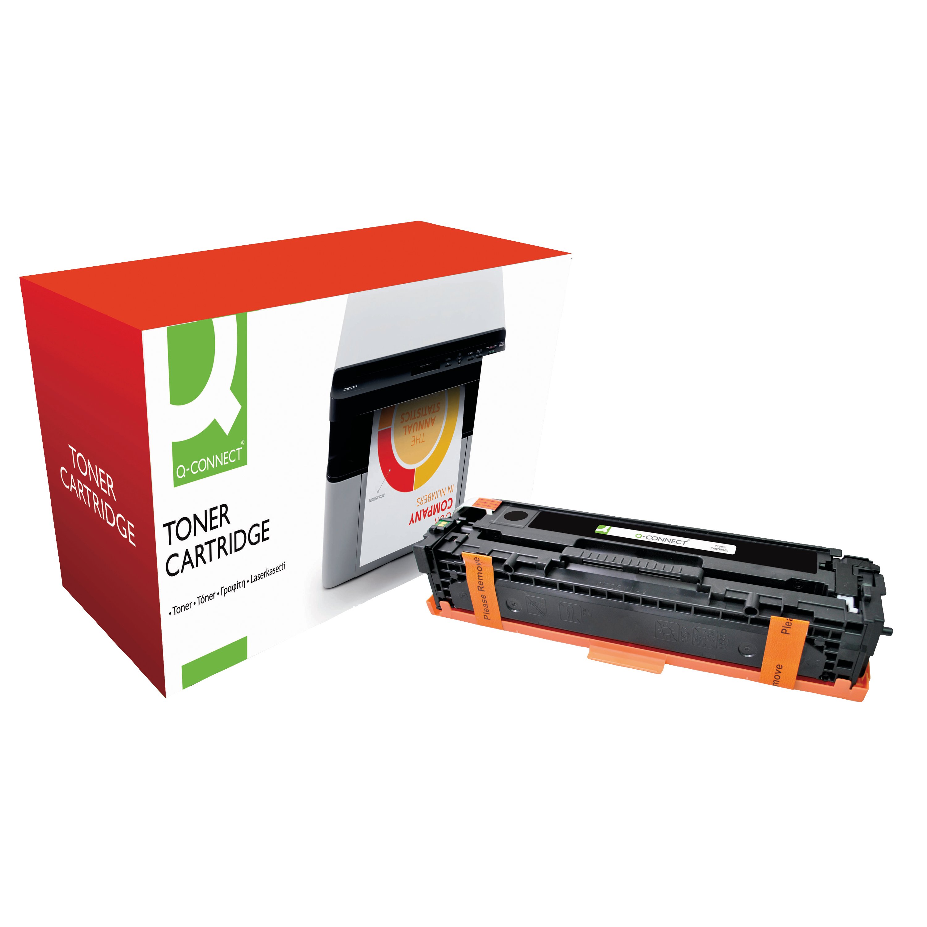 Image of Q-Connect Compatible Toner Cartridge Black For HP CB540A CB540A-COMP