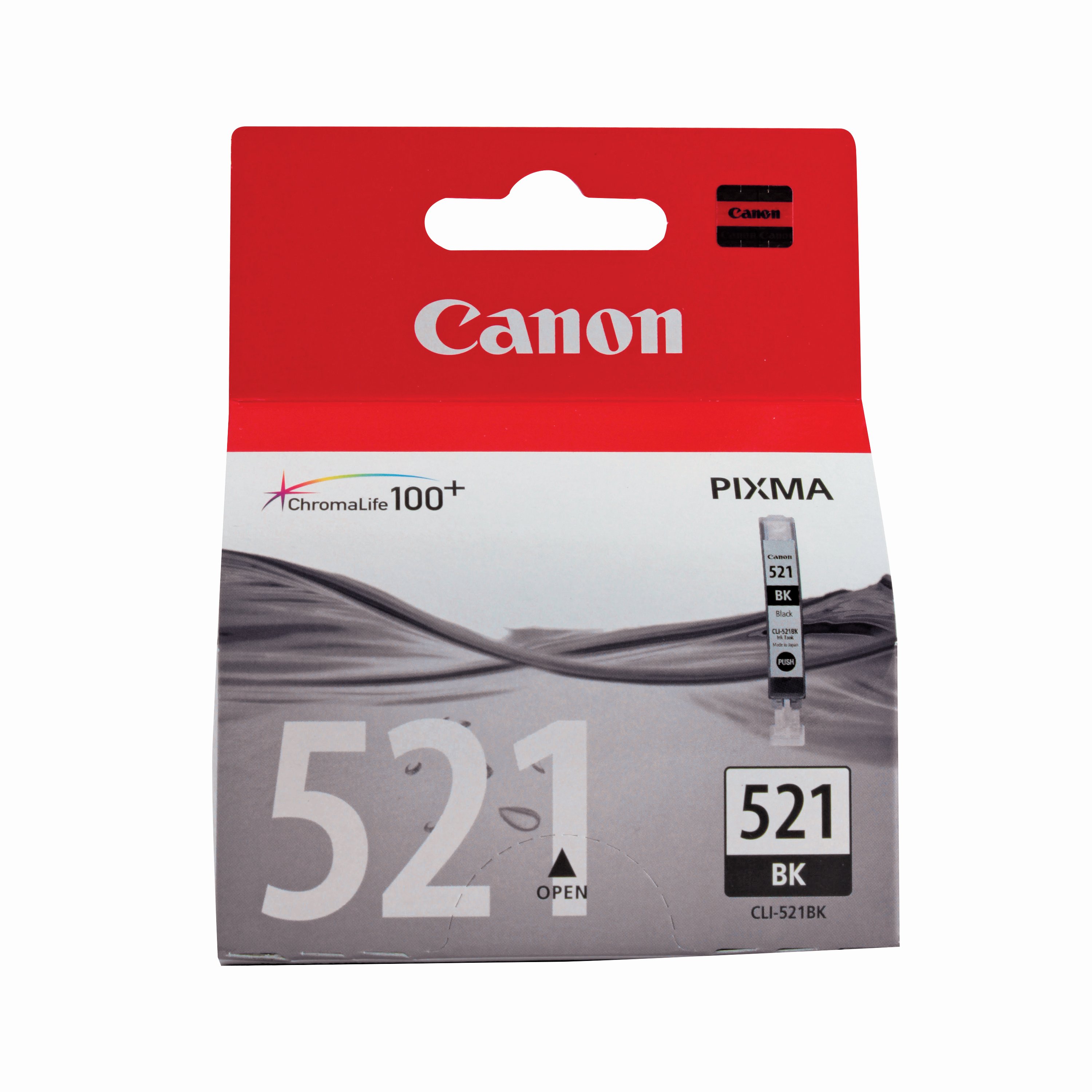 Image of Canon CLI-521BK Ink Cartridge Black 2933B001