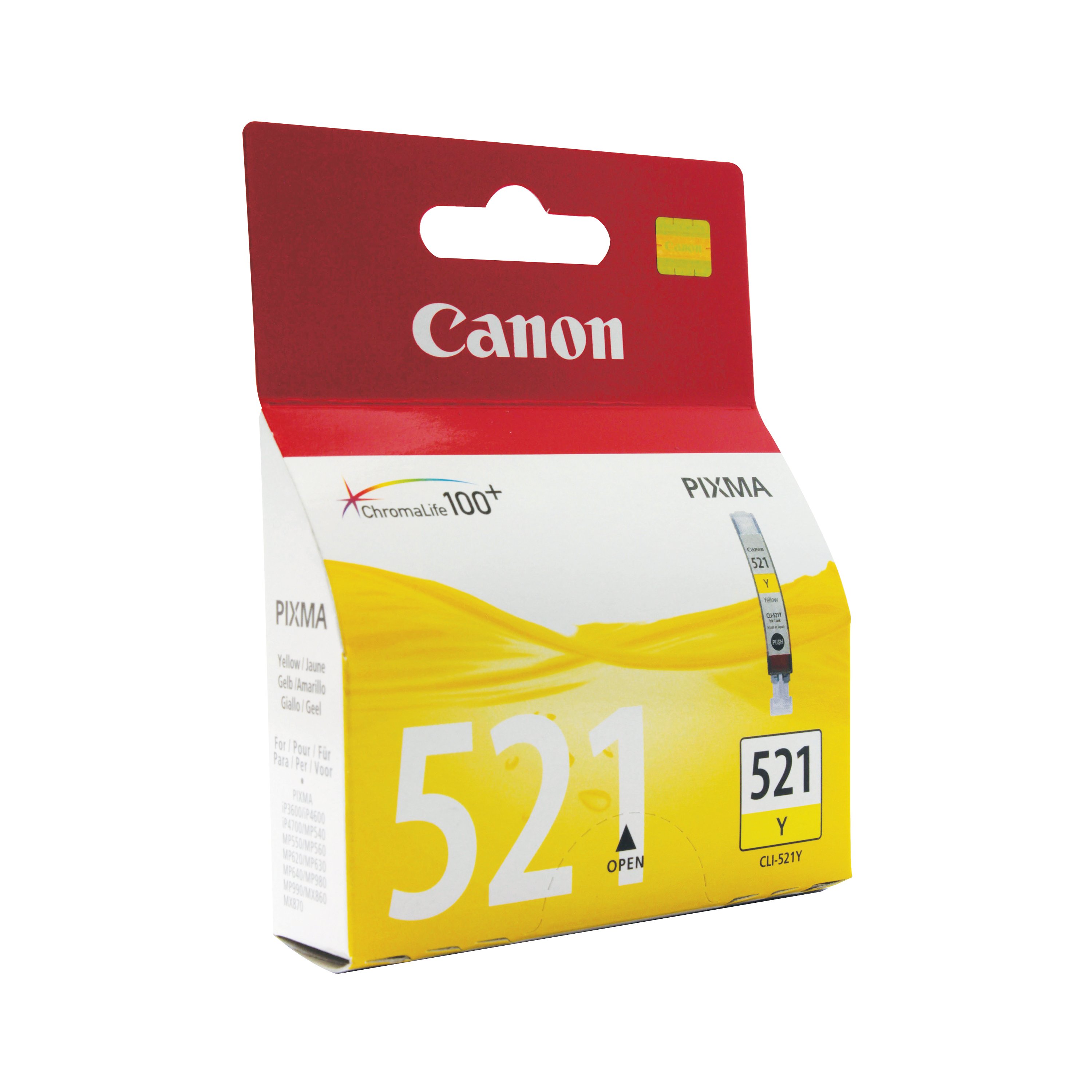 Image of Canon CLI-521Y Ink Cartridge Yellow 2936B001