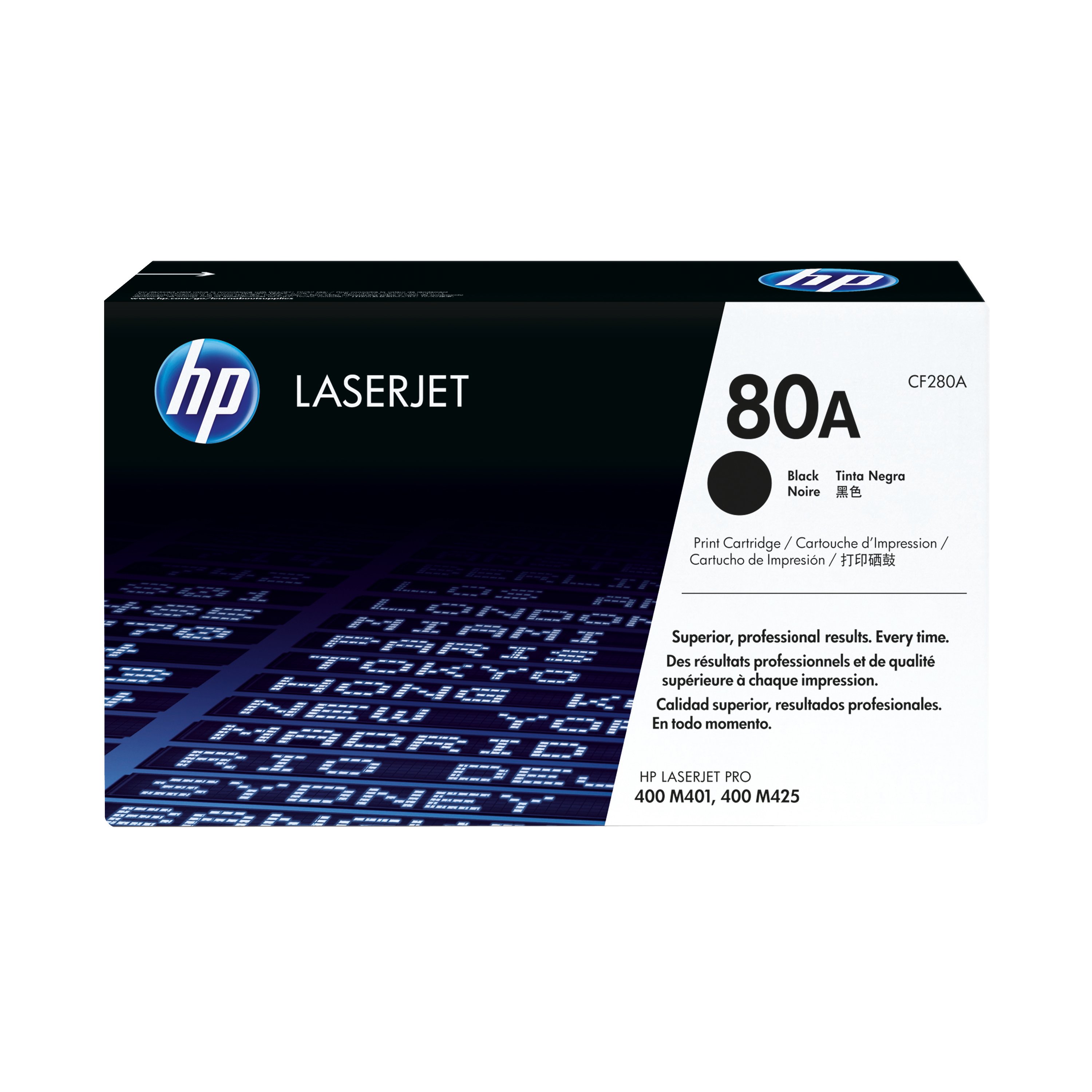 Image of HP 80A Original LaserJet Toner Cartridge Black CF280A