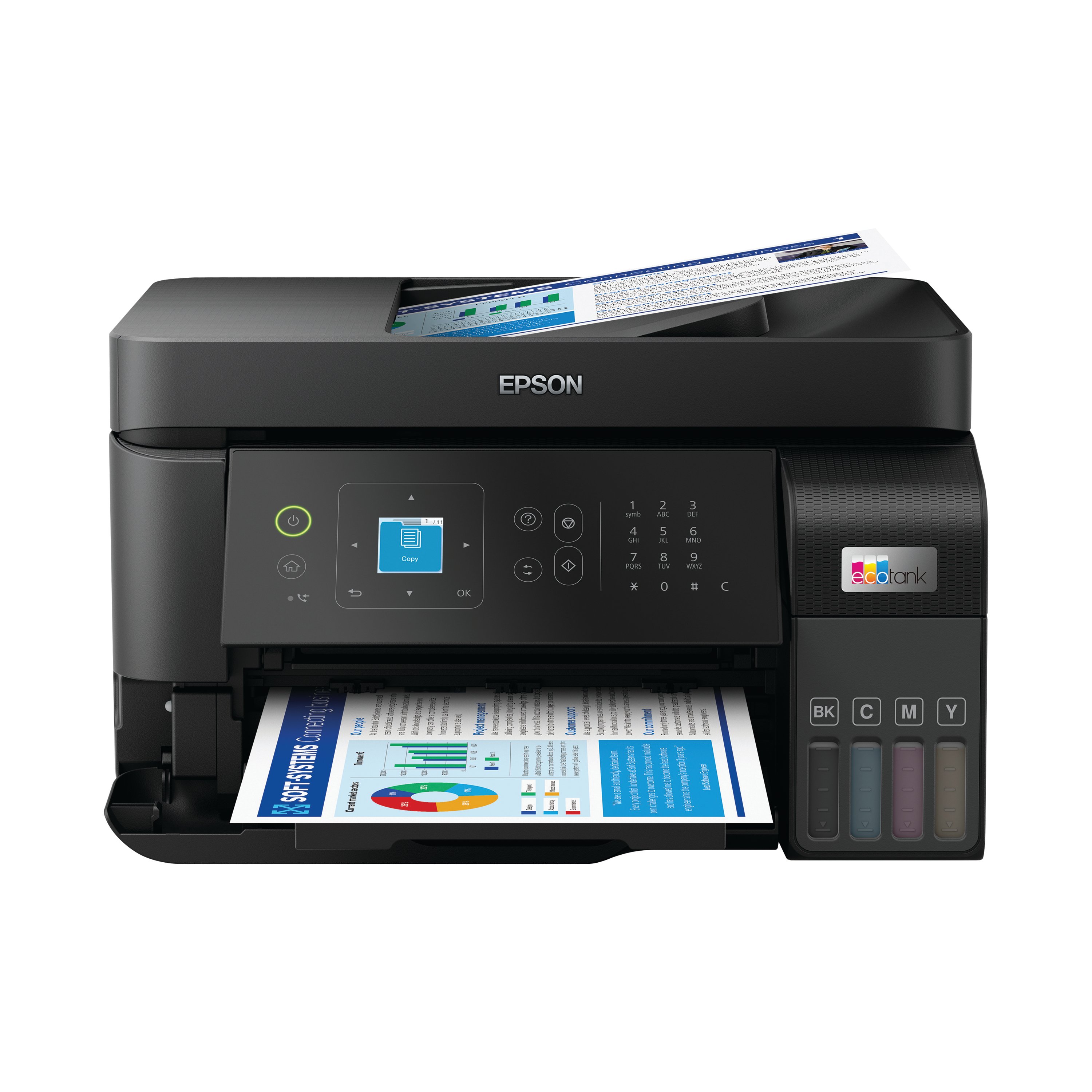 Image of Epson EcoTank ET-4810 A4 4-in-1 Wireless Colour Inkjet Printer C11CK57401