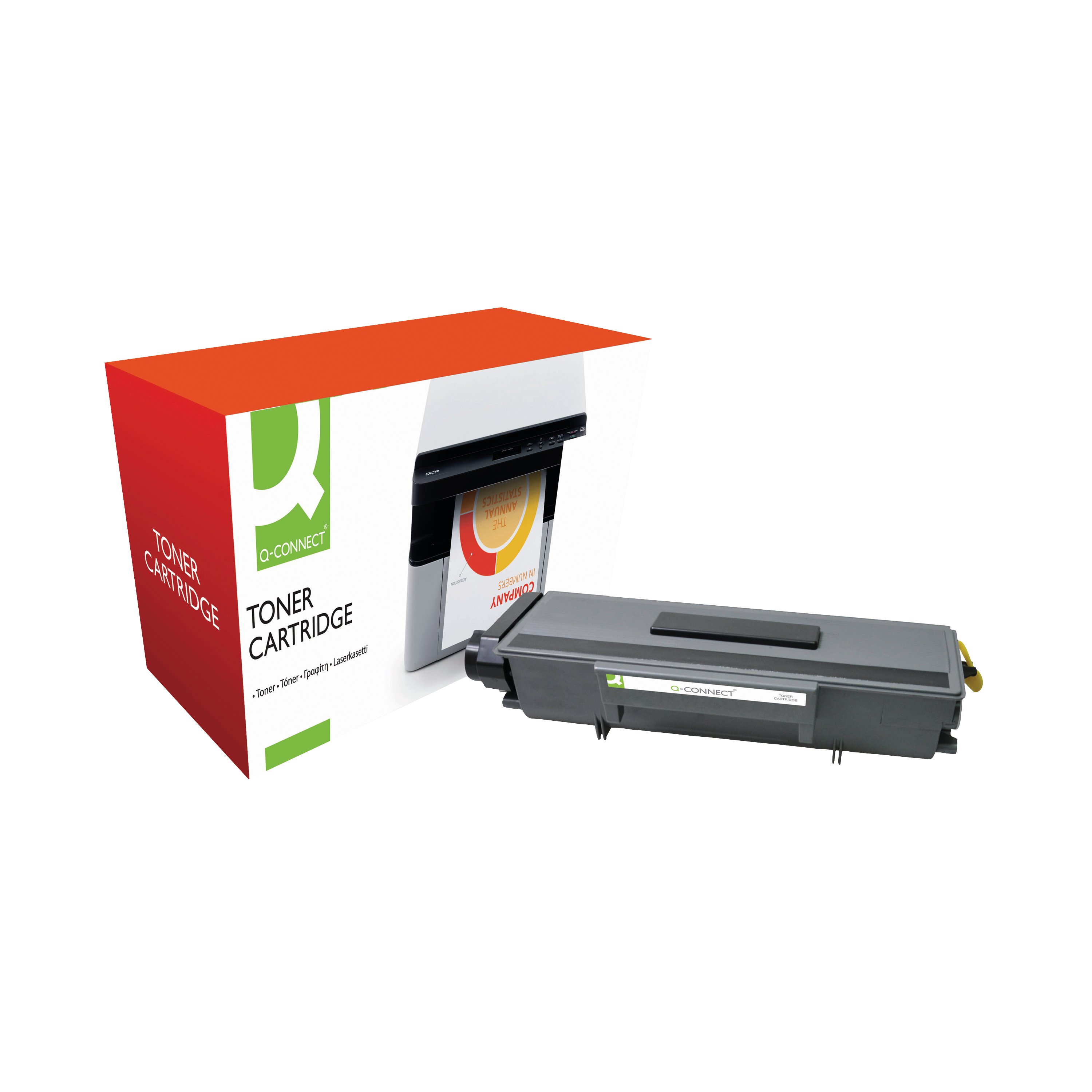 Image of Q-Connect Brother TN-3230 Compatible Toner Cartridge Black TN3230-COMP