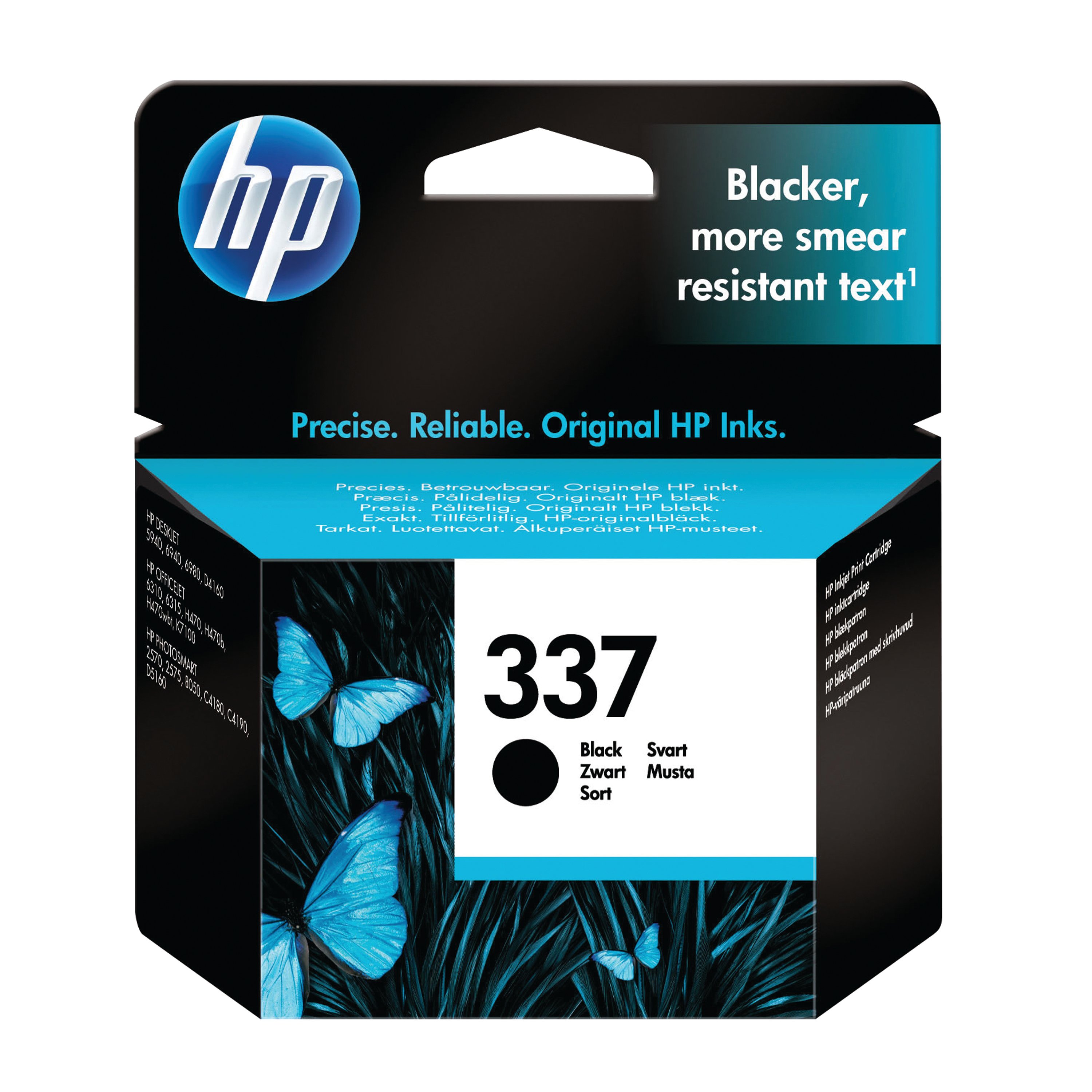 Image of HP 337 Original Ink Cartridge 11-ml Black C9364EE