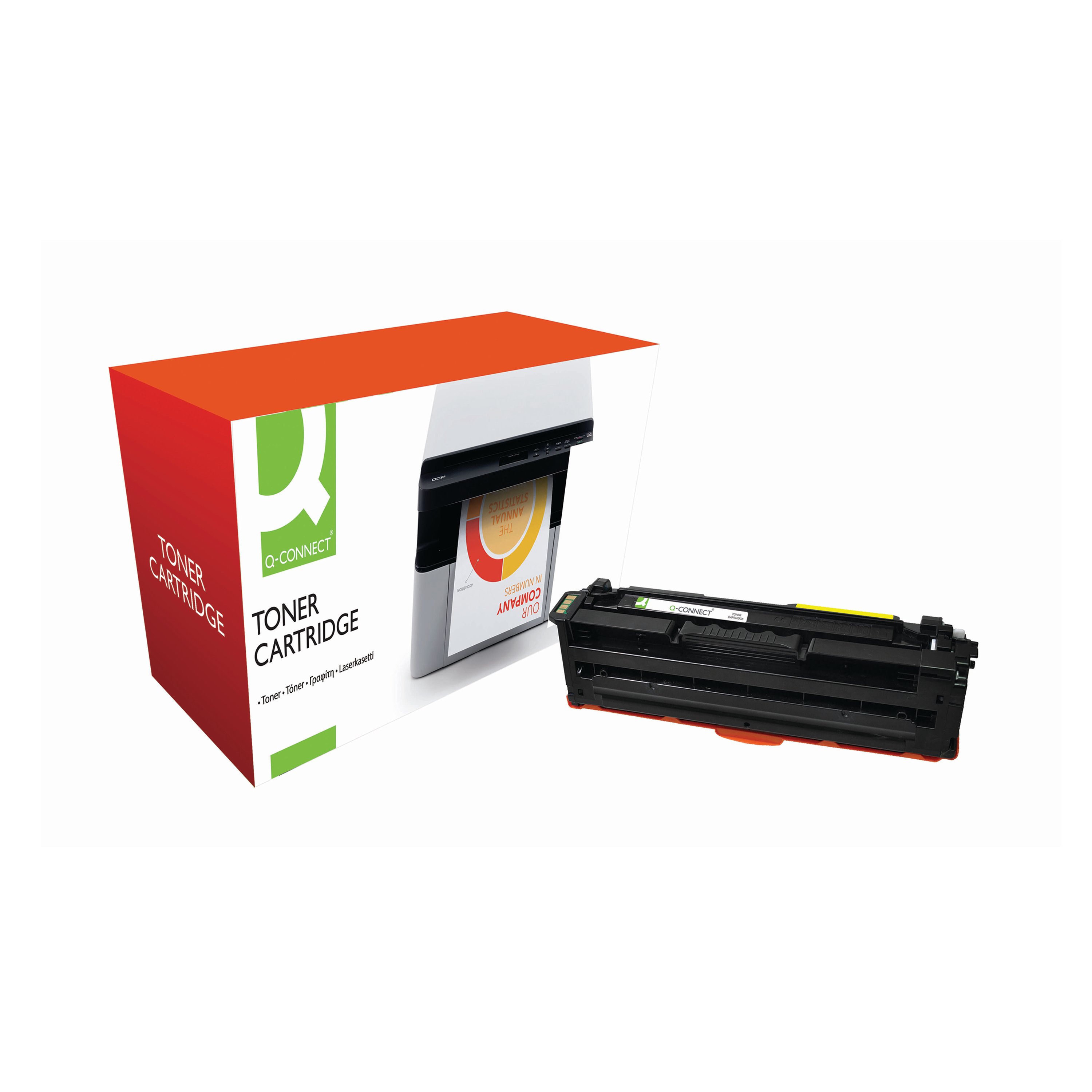 Image of Q-Connect Samsung CLT-Y506L Remanufactured Toner Cartridge High Yield Yellow CLT-Y506L/ELS