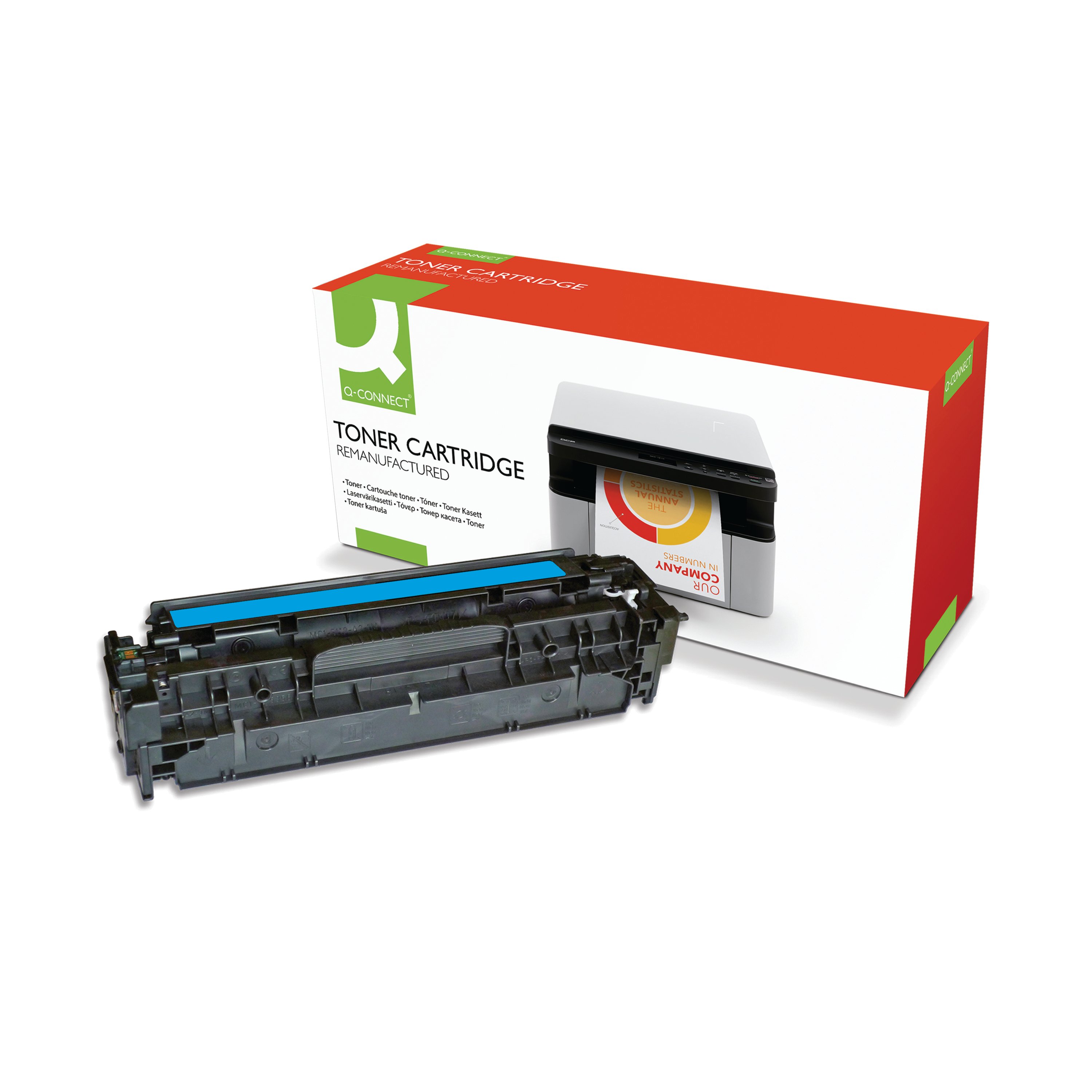 Image of Q-Connect Compatible Toner Cartridge Cyan For HP CF381A CF381A-COMP