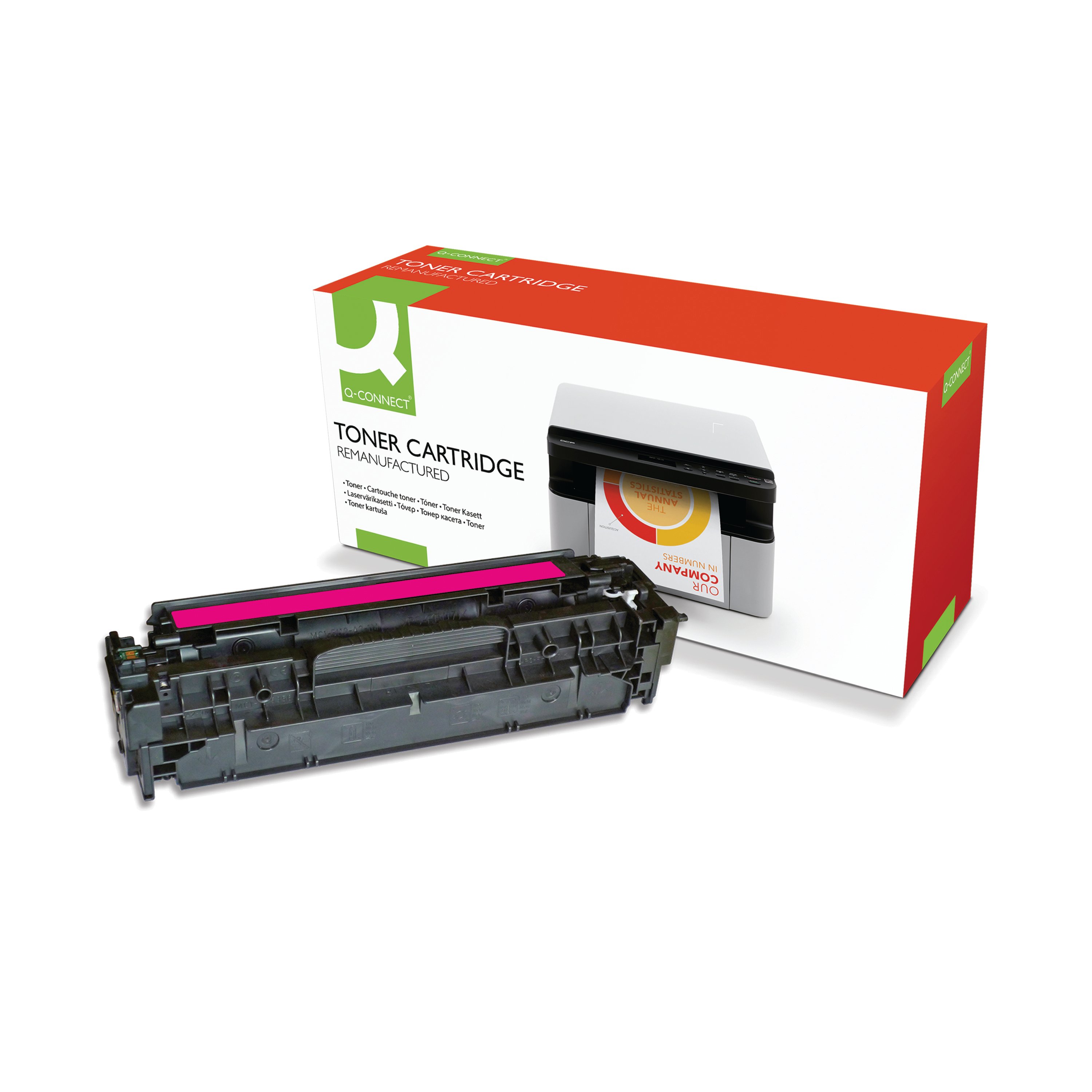 Image of Q-Connect Compatible Toner Cartridge Magenta For HP CF383A CF383A-COMP