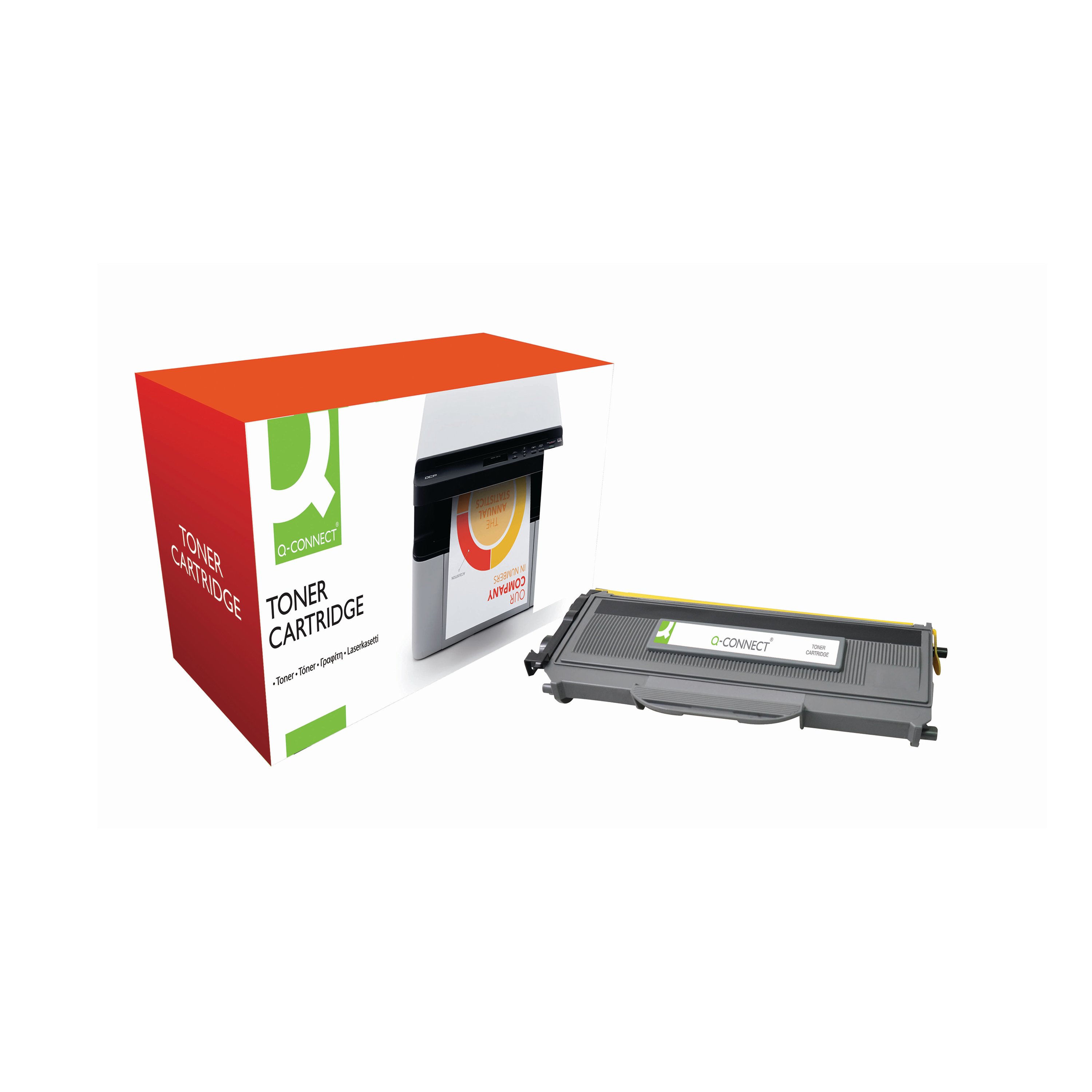 Image of Q-Connect Brother TN-2120 Compatible Toner Cartridge High Yield Black TN2120-COMP