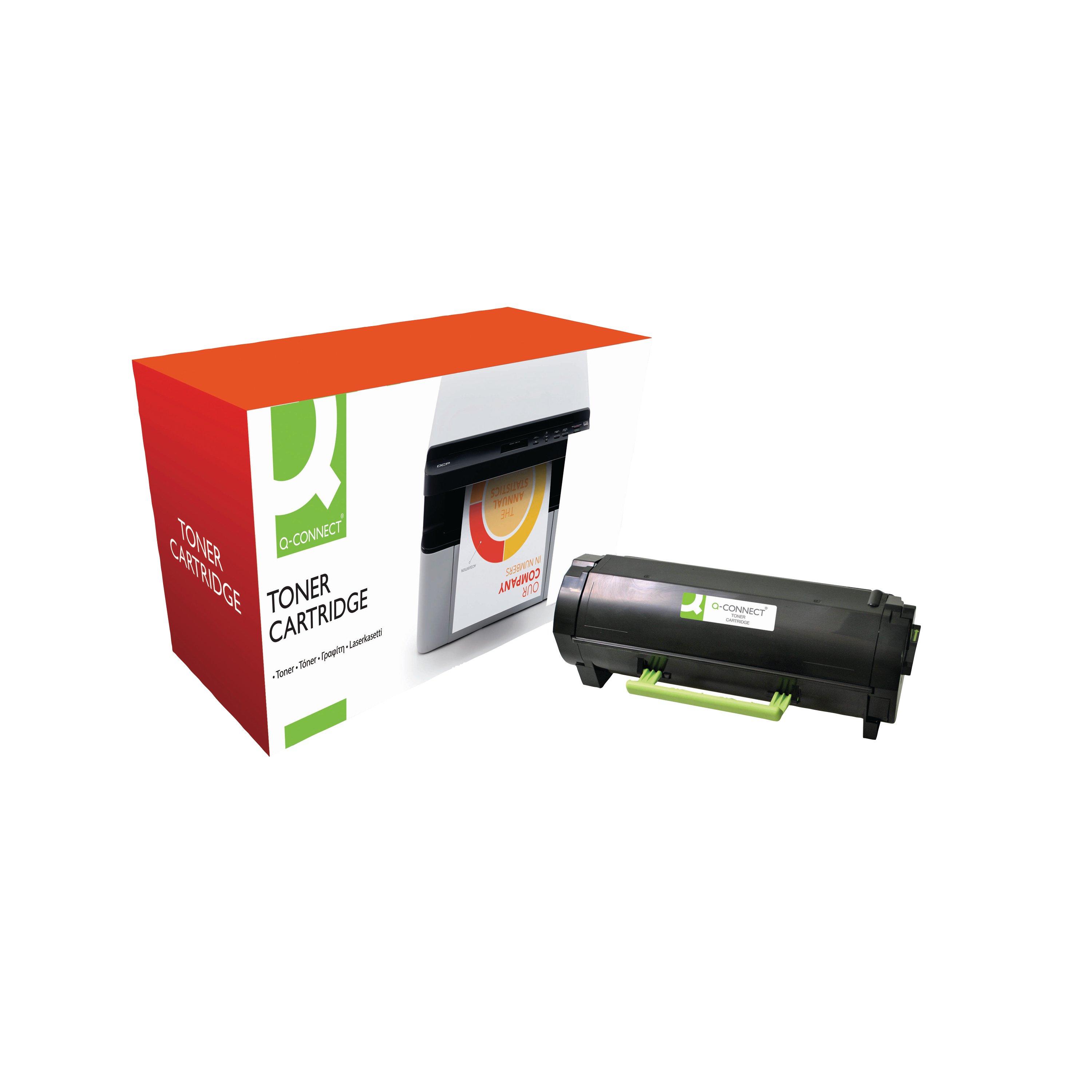 Image of Q-Connect Lexmark MS610 Compatible Toner Cartridge Black 50F2U00-COMP