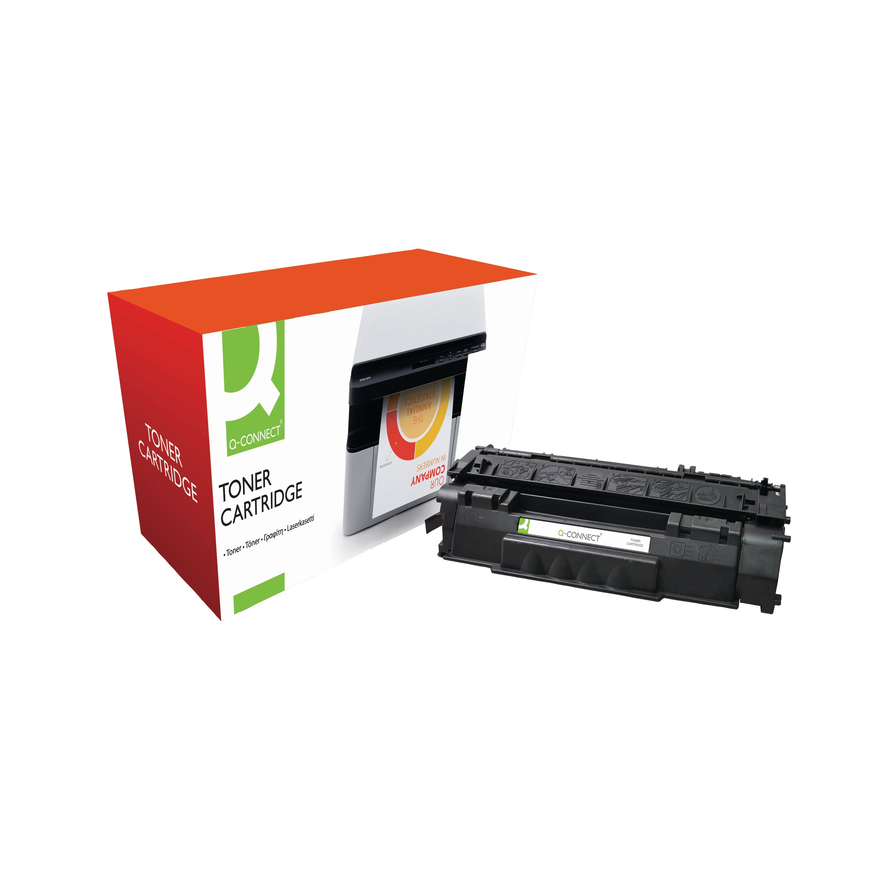 Image of Q-Connect Compatible Toner Cartridge Black For HP Q5949A Q5949A-COMP