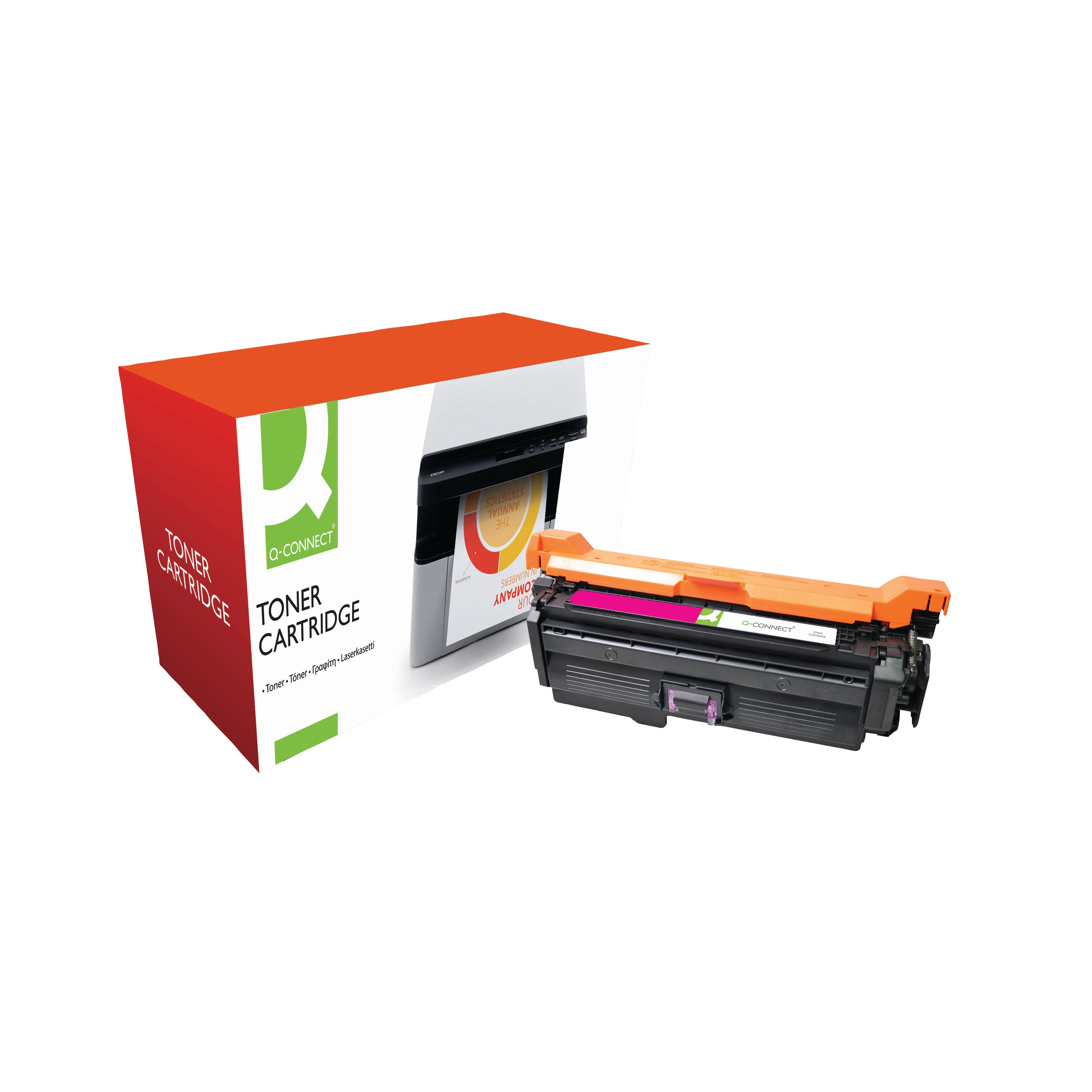 Image of Q-Connect Compatible Toner Cartridge Magenta For HP CE263A CE263A-COMP