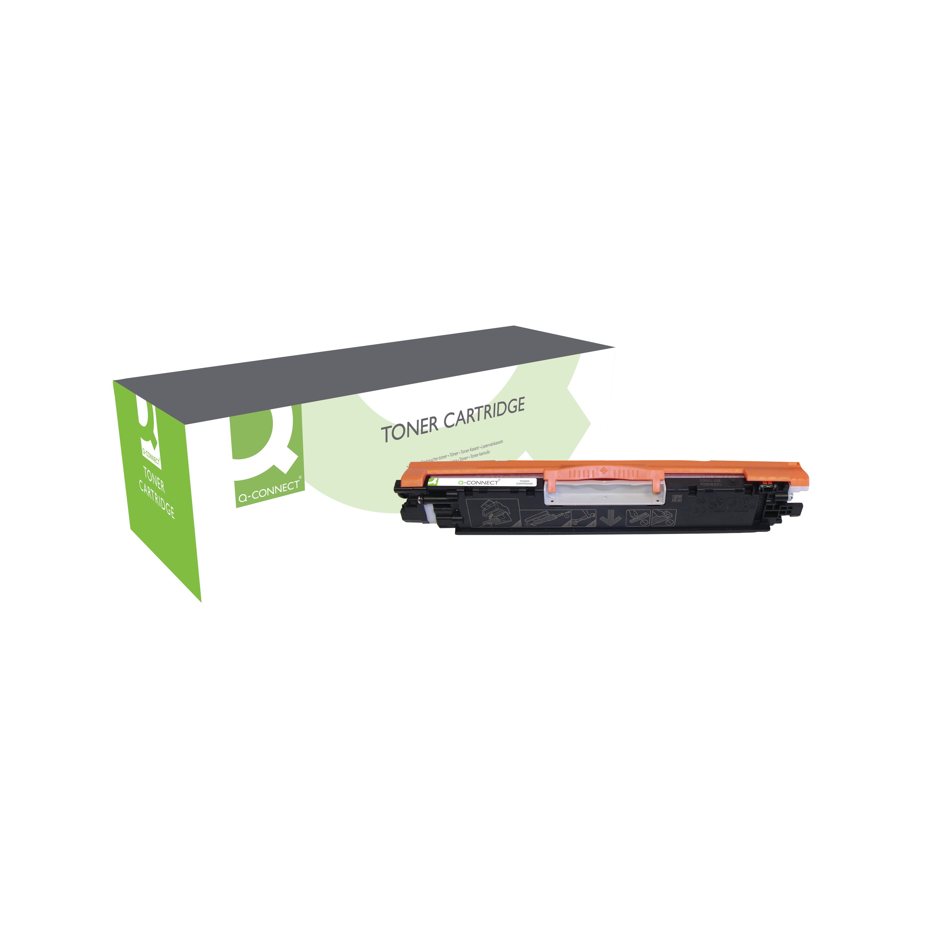 Image of Q-Connect Compatible Toner Cartridge Black For HP CE310A CE310A-COMP