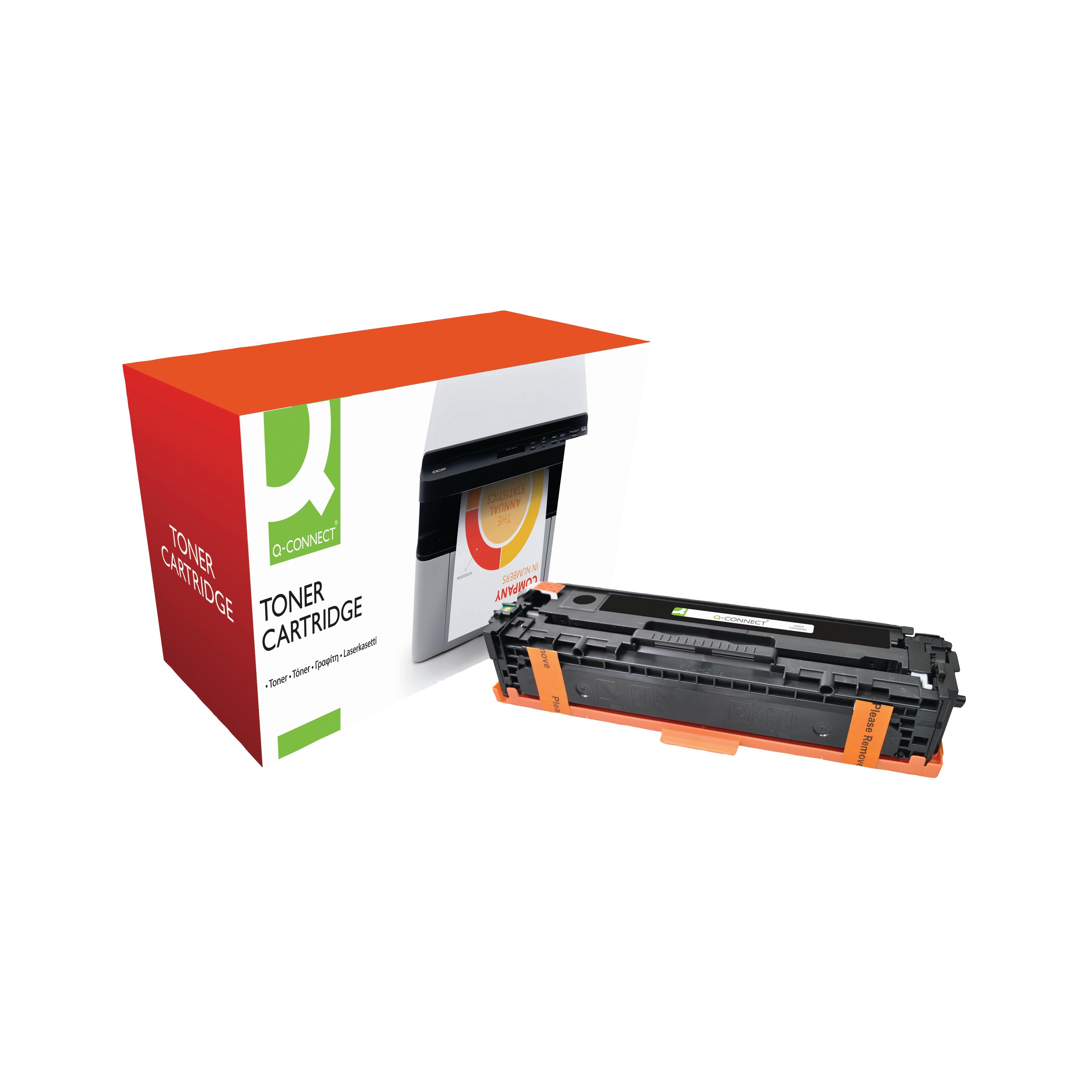 Image of Q-Connect Compatible Toner Cartridge Black For HP CE320A CE320A-COMP