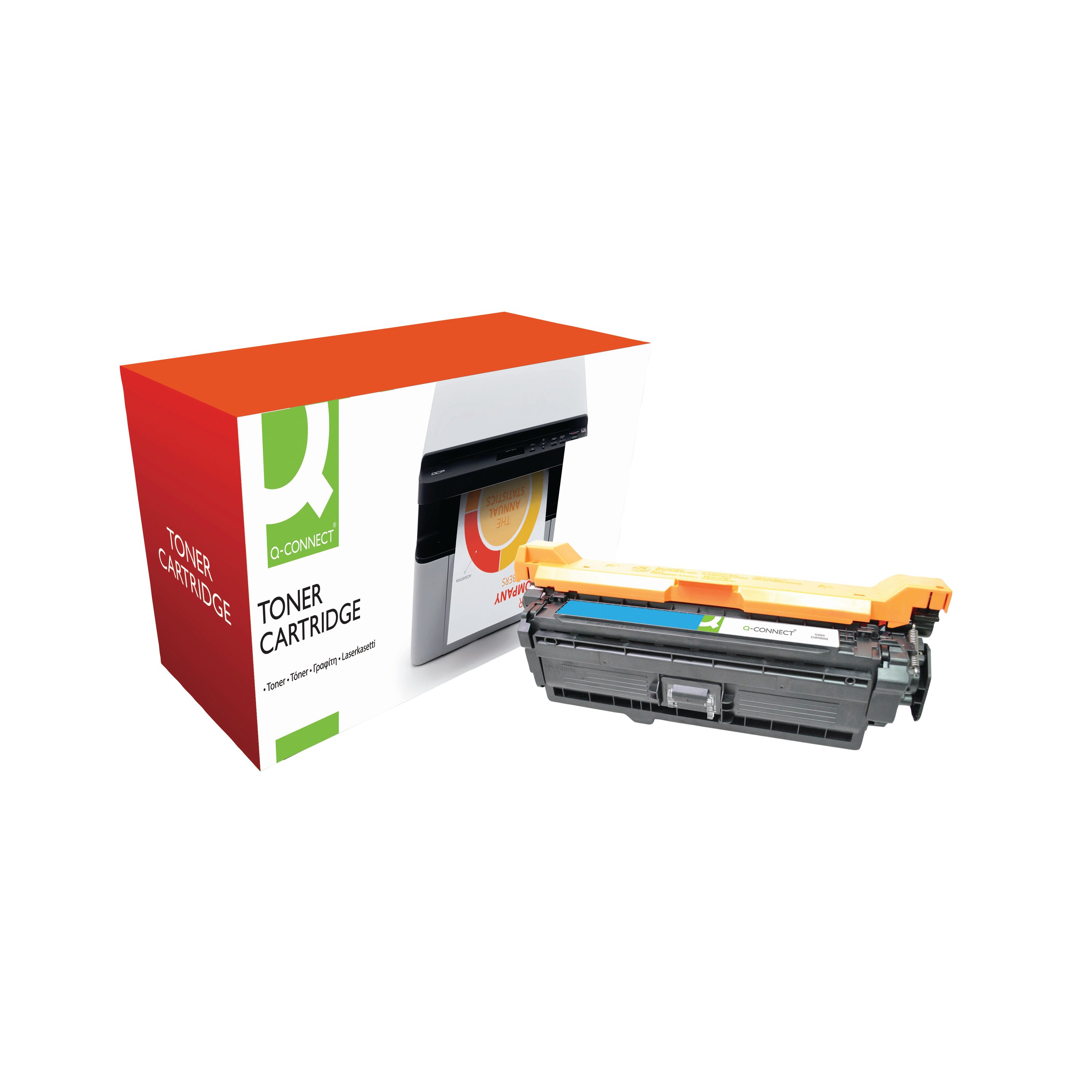 Image of Q-Connect Compatible Toner Cartridge Cyan For HP CE401A CE401A-COMP