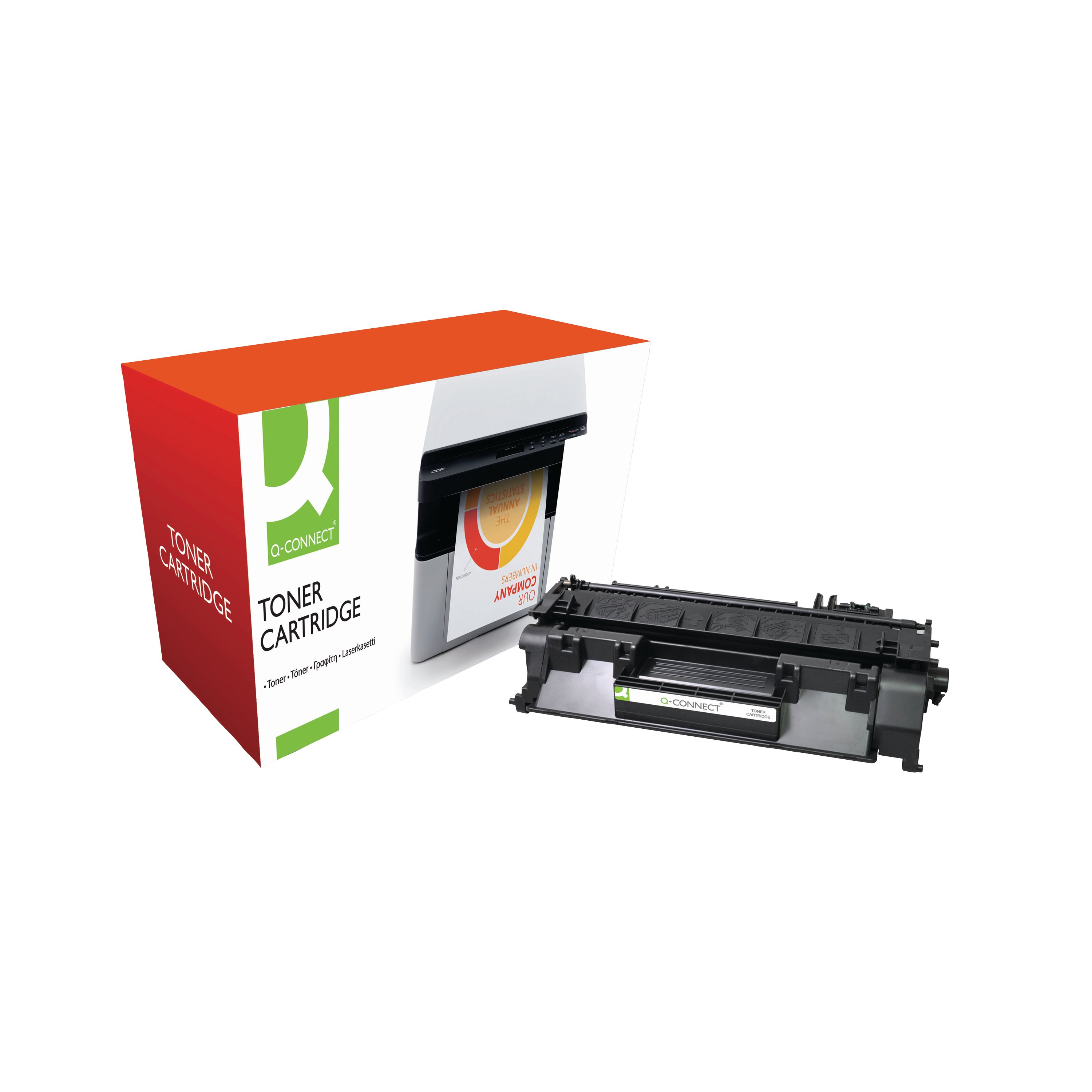 Image of Q-Connect Compatible Toner Cartridge Black For HP CE505A CE505A-COMP