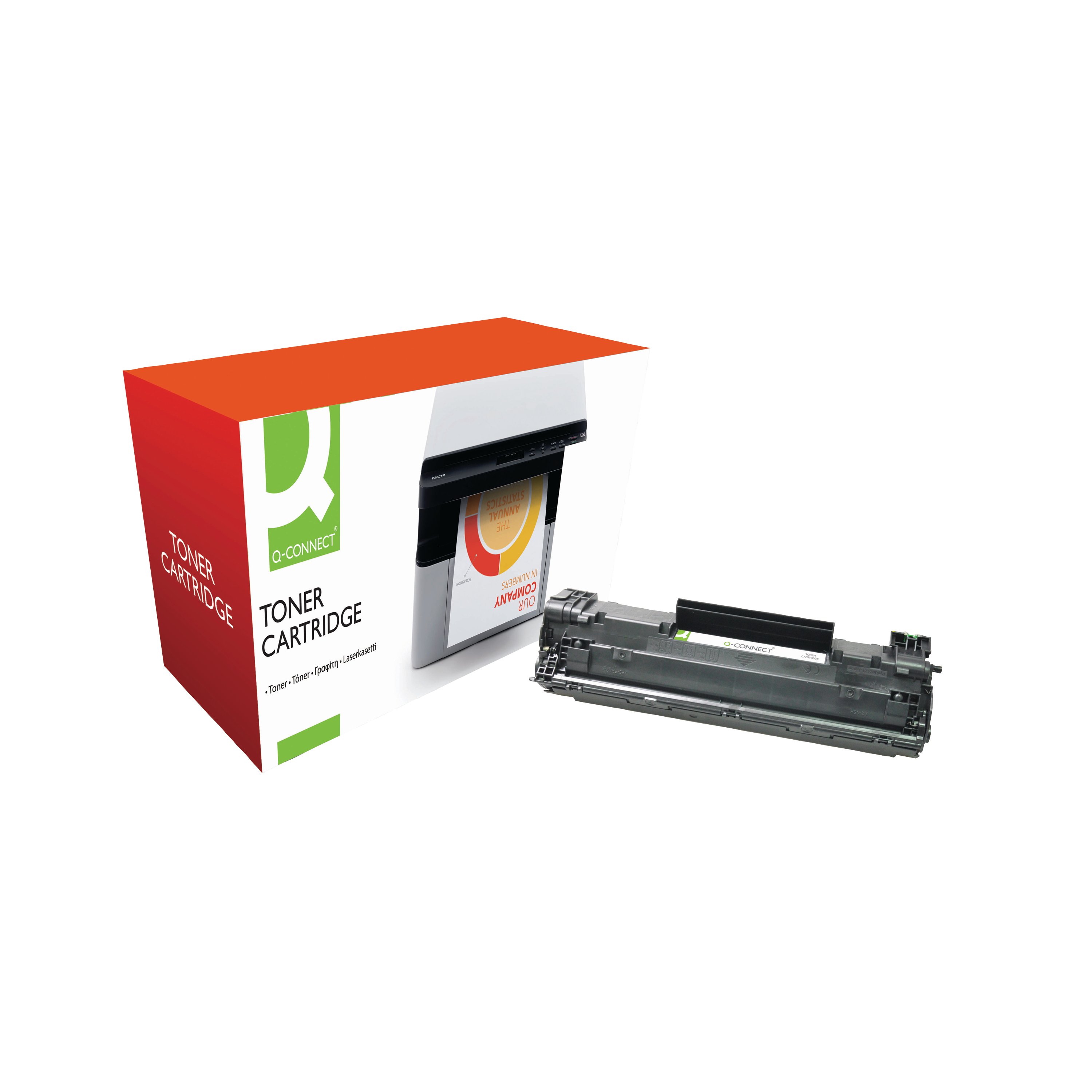 Image of Q-Connect Compatible Toner Cartridge High Yield Black For HP CF283X CF283X - COMP